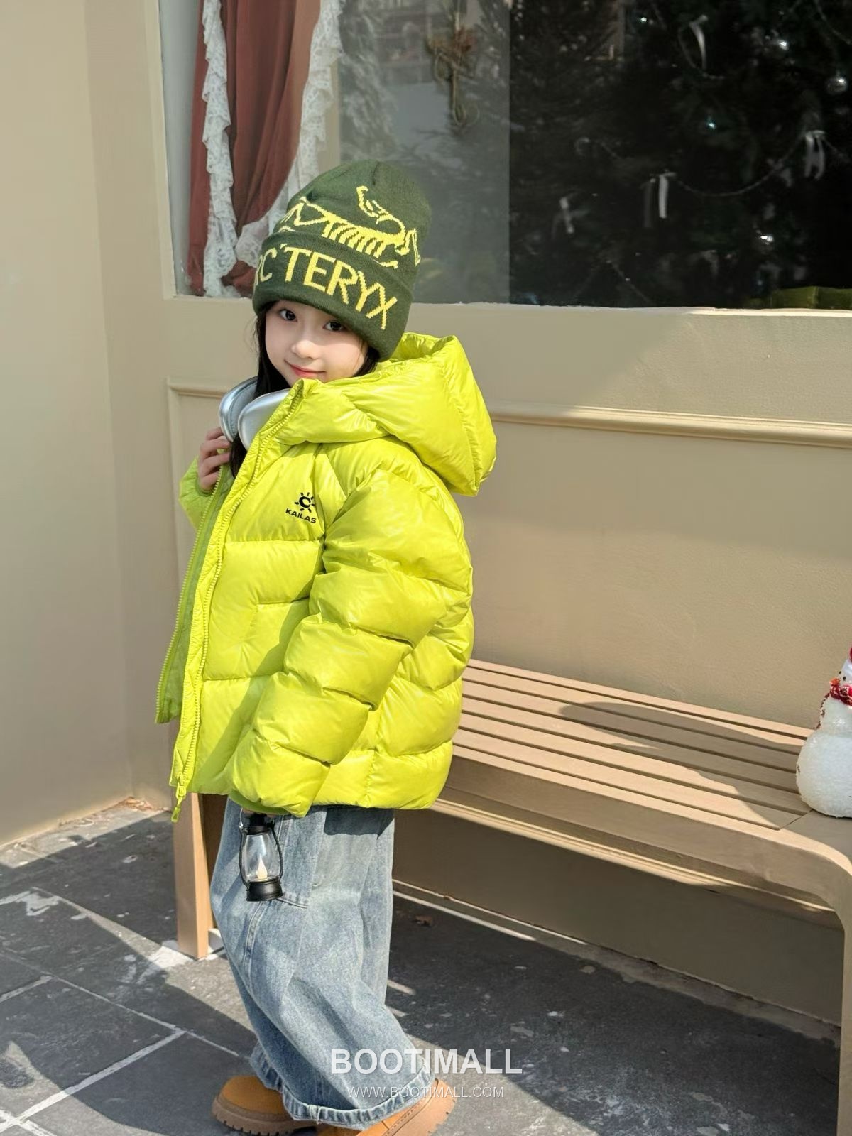 Kailas Short Down Hoodie Green Down Jacket 카일라스 숏 다운 후디 그린 다운 재킷 4