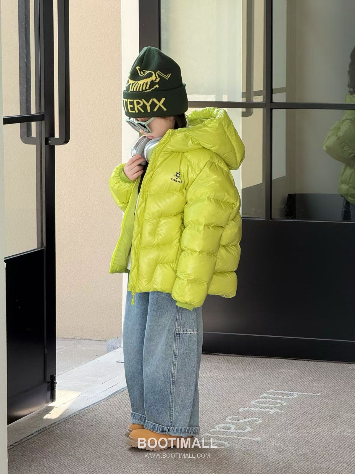 Kailas Short Down Hoodie Green Down Jacket 카일라스 숏 다운 후디 그린 다운 재킷 5