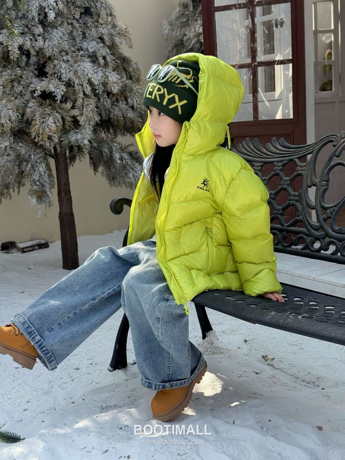 Kailas Short Down Hoodie Green Down Jacket 카일라스 숏 다운 후디 그린 다운 재킷 7