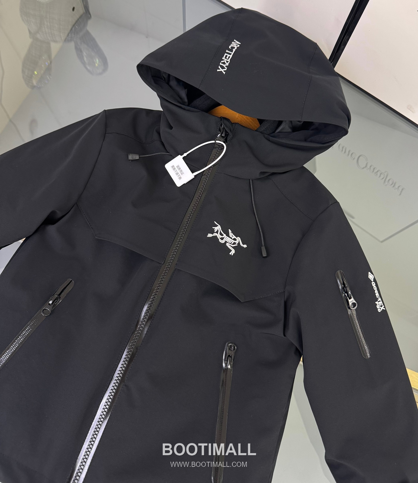 Arc'teryx Tri-Layer Kids Hooded Set Polyester Black Jacket 아크테릭스 트라이 레이어 키즈 후드 세트 폴리에스터 블랙 자켓 5