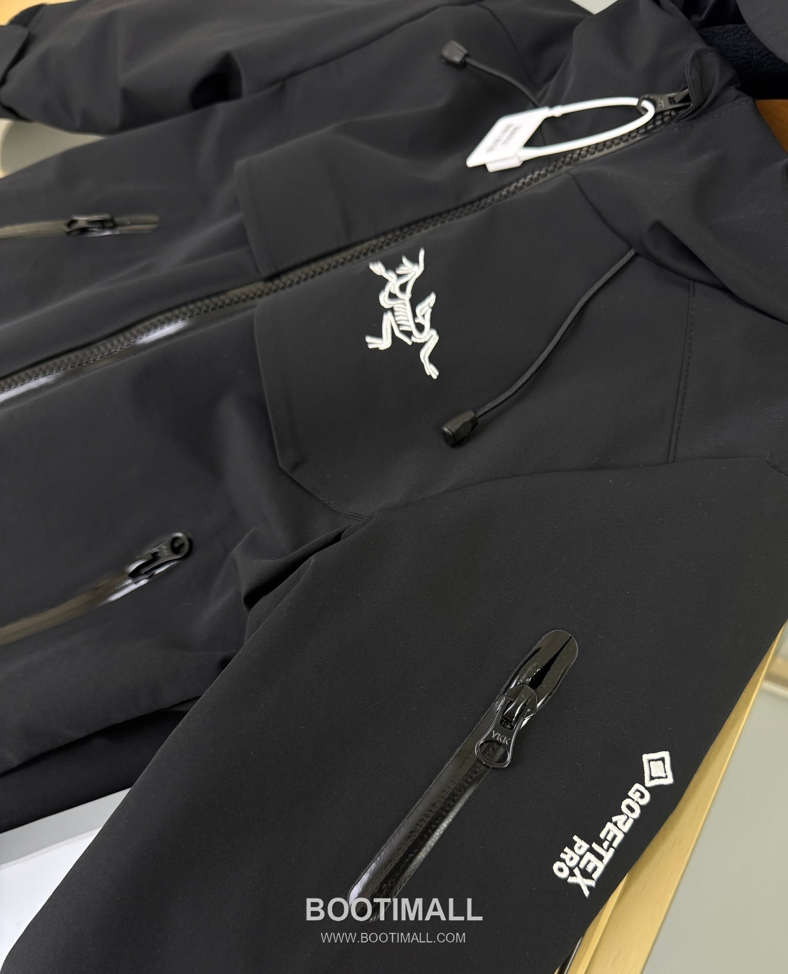 Arc'teryx Tri-Layer Kids Hooded Set Polyester Black Jacket 아크테릭스 트라이 레이어 키즈 후드 세트 폴리에스터 블랙 자켓 7