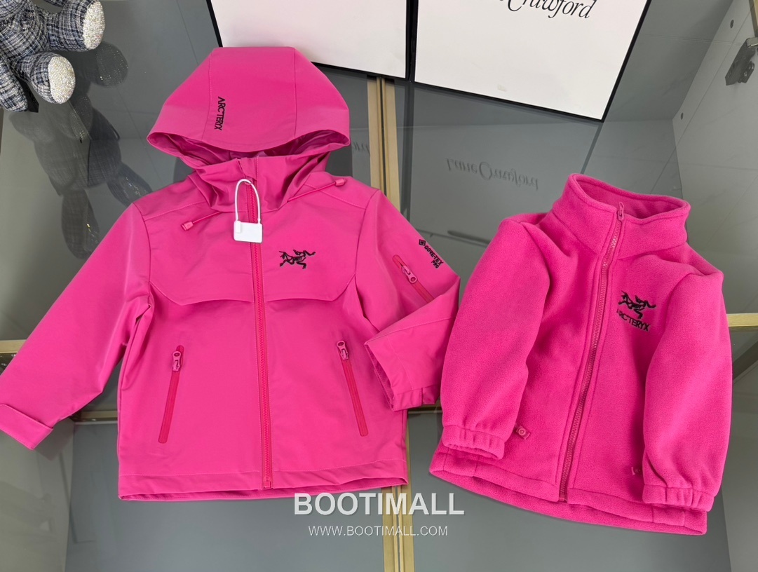 Arc'teryx Kids 3-in-1 Hooded Pink Jacket 아크테릭스 키즈 쓰리인원 후드 핑크 자켓 8