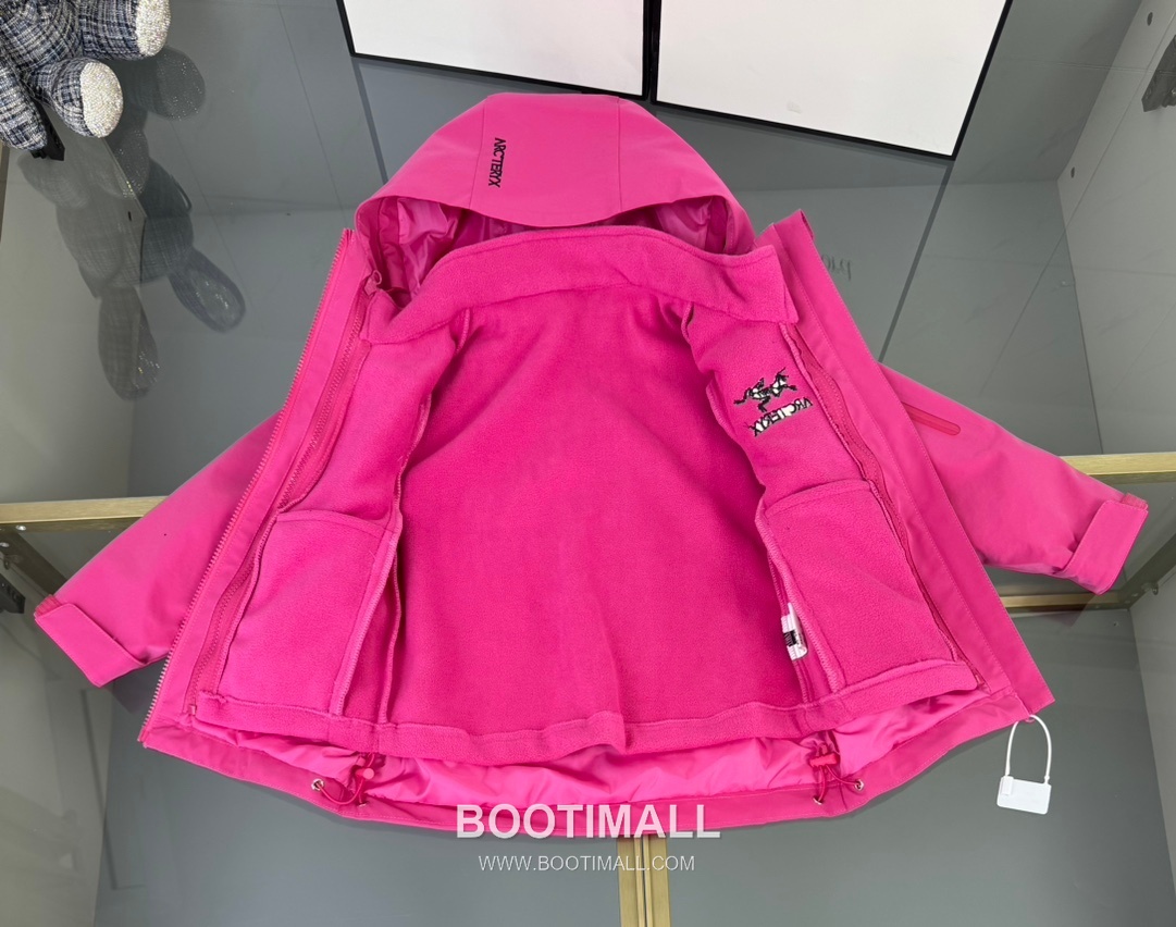Arc'teryx Kids 3-in-1 Hooded Pink Jacket 아크테릭스 키즈 쓰리인원 후드 핑크 자켓 9