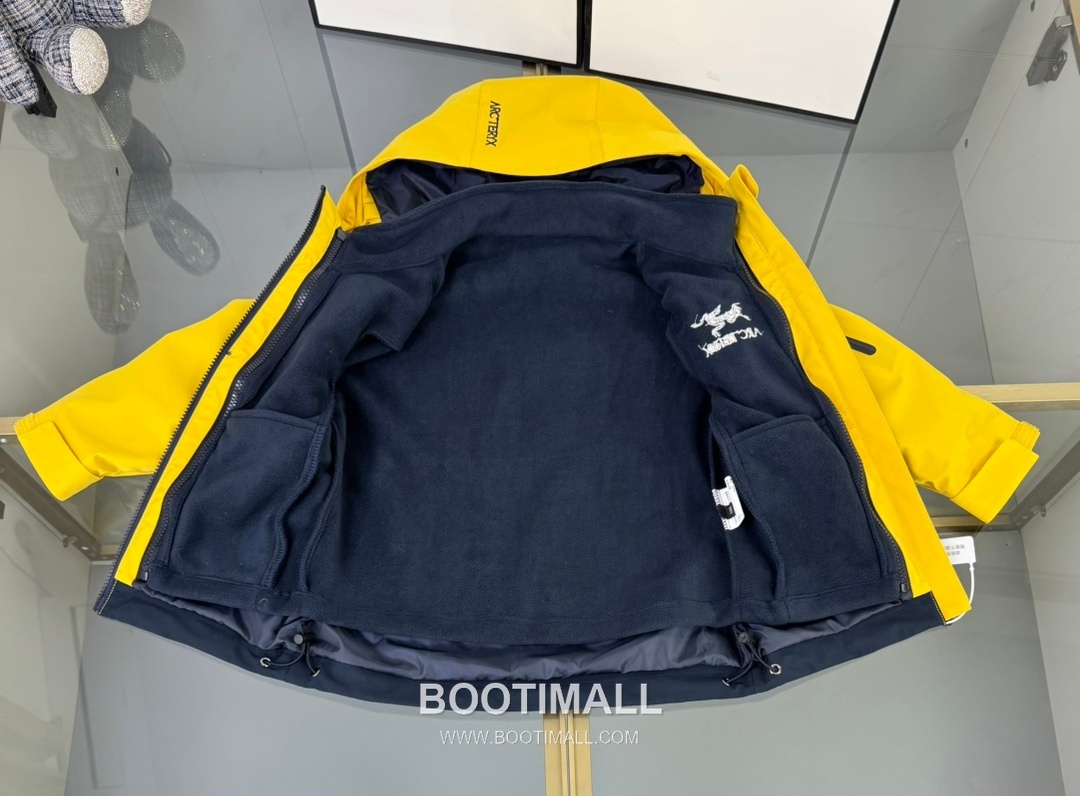 Arc'teryx Tri-Layer Kids Shell Yellow Jacket 아크테릭스 트라이 레이어 키즈 쉘 옐로우 자켓 8
