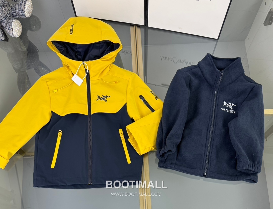Arc'teryx Tri-Layer Kids Shell Yellow Jacket 아크테릭스 트라이 레이어 키즈 쉘 옐로우 자켓 9