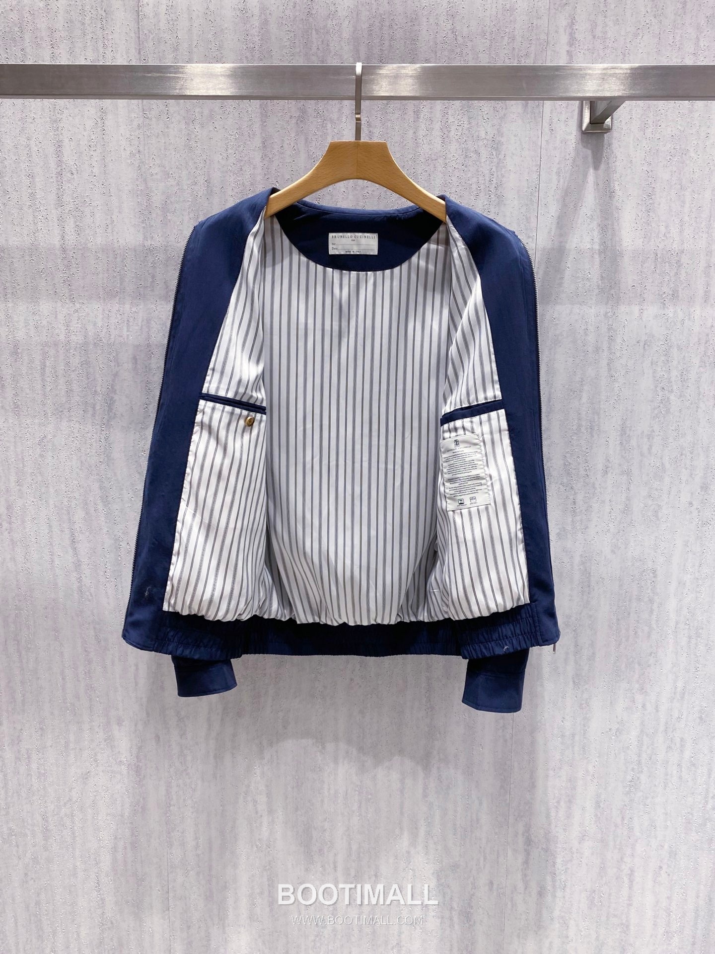 Brunello Cucinelli Linen Tencel Collar Linen Tencel Blend Brown Jacket 리넨 텐셀 카라 리넨 텐셀 혼방 브라운 자켓 3