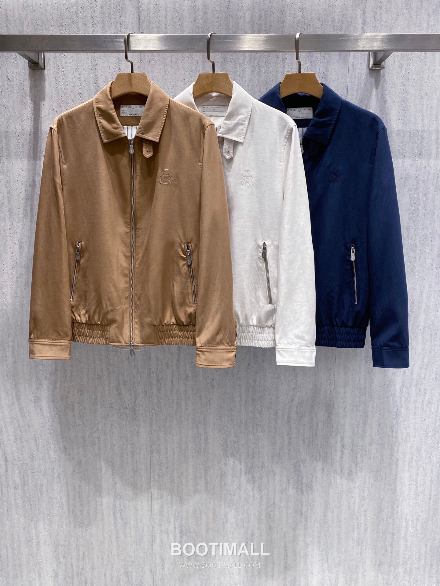 Brunello Cucinelli Linen Tencel Collar Linen Tencel Blend Brown Jacket 리넨 텐셀 카라 리넨 텐셀 혼방 브라운 자켓 1