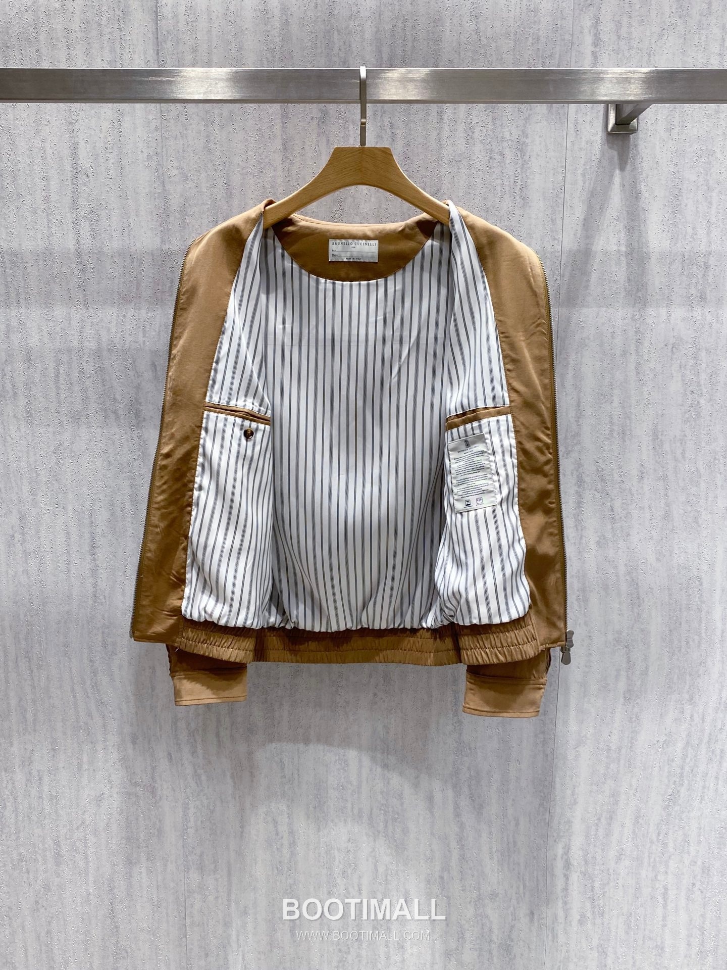 Brunello Cucinelli Linen Tencel Collar Linen Tencel Blend Brown Jacket 리넨 텐셀 카라 리넨 텐셀 혼방 브라운 자켓 4