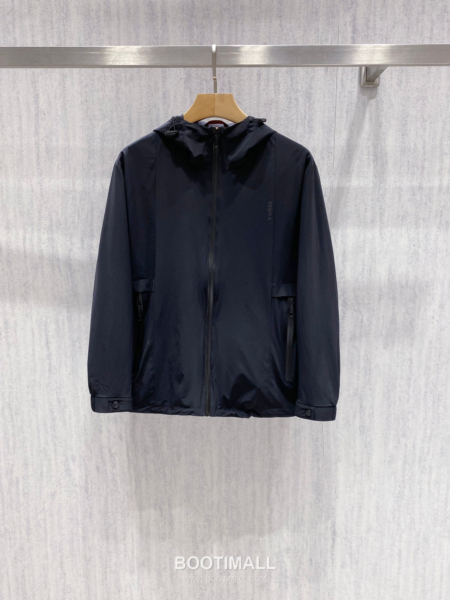 Zegna Spring Microfiber Hooded Jacket Performance Microfiber Beige 제냐 봄 마이크로파이버 후드 재킷 퍼포먼스 마이크로파이버 베이지 56cm 1