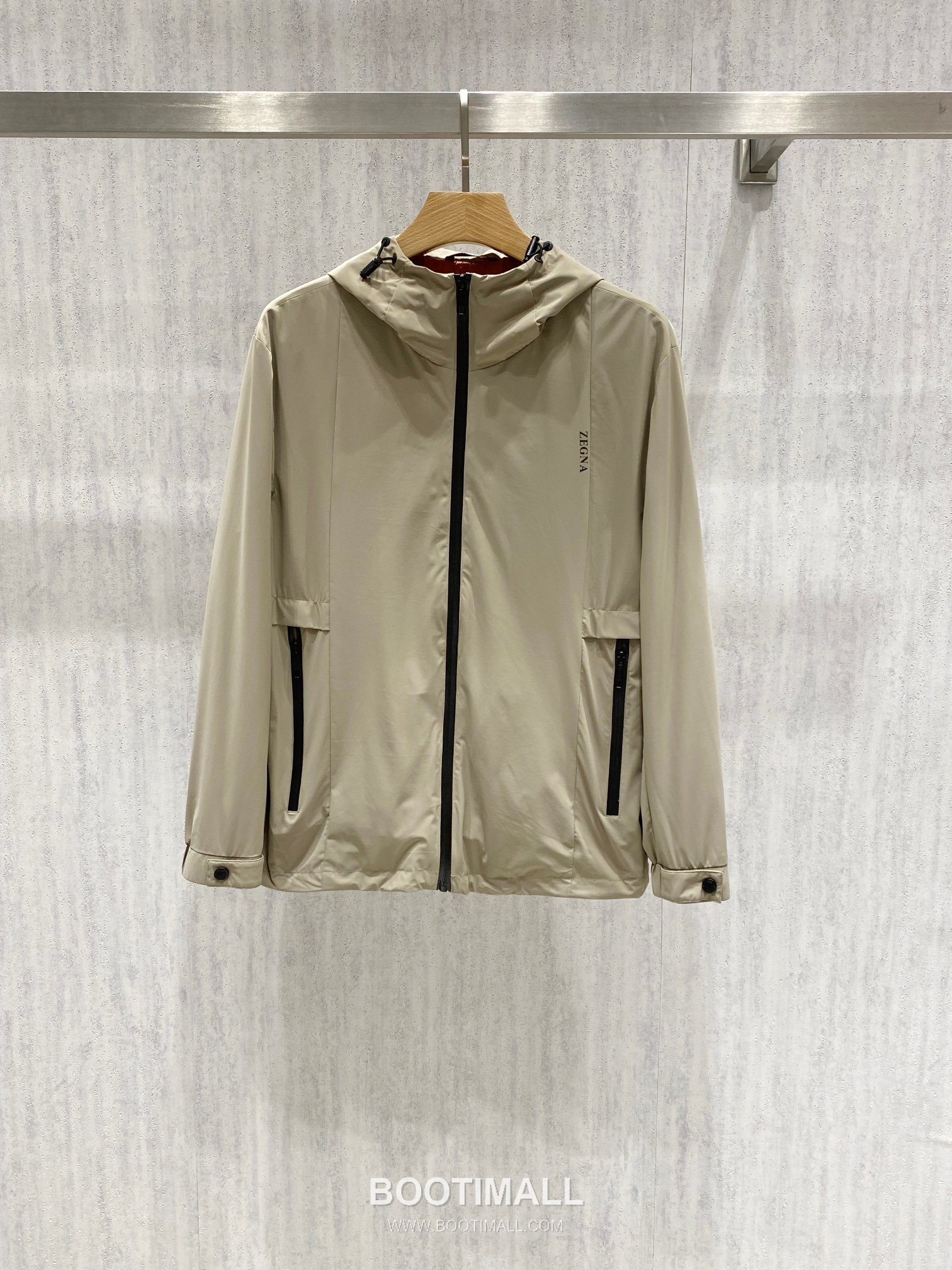 Zegna Spring Microfiber Hooded Jacket Performance Microfiber Beige 제냐 봄 마이크로파이버 후드 재킷 퍼포먼스 마이크로파이버 베이지 1