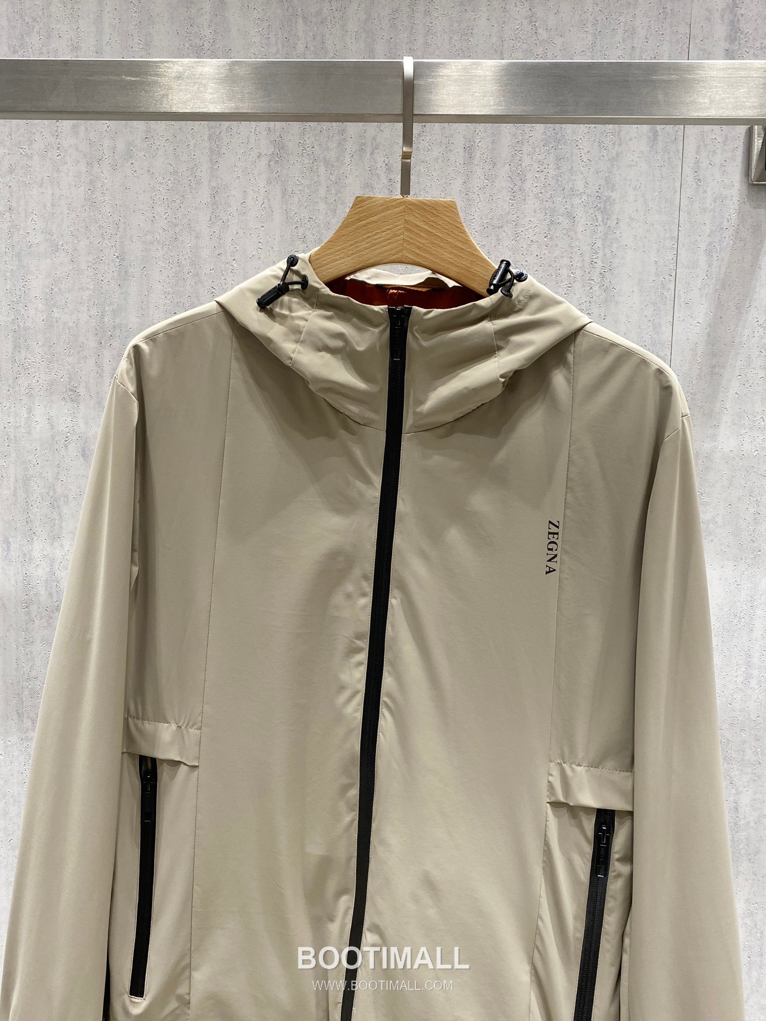Zegna Spring Microfiber Hooded Jacket Performance Microfiber Beige 제냐 봄 마이크로파이버 후드 재킷 퍼포먼스 마이크로파이버 베이지 4