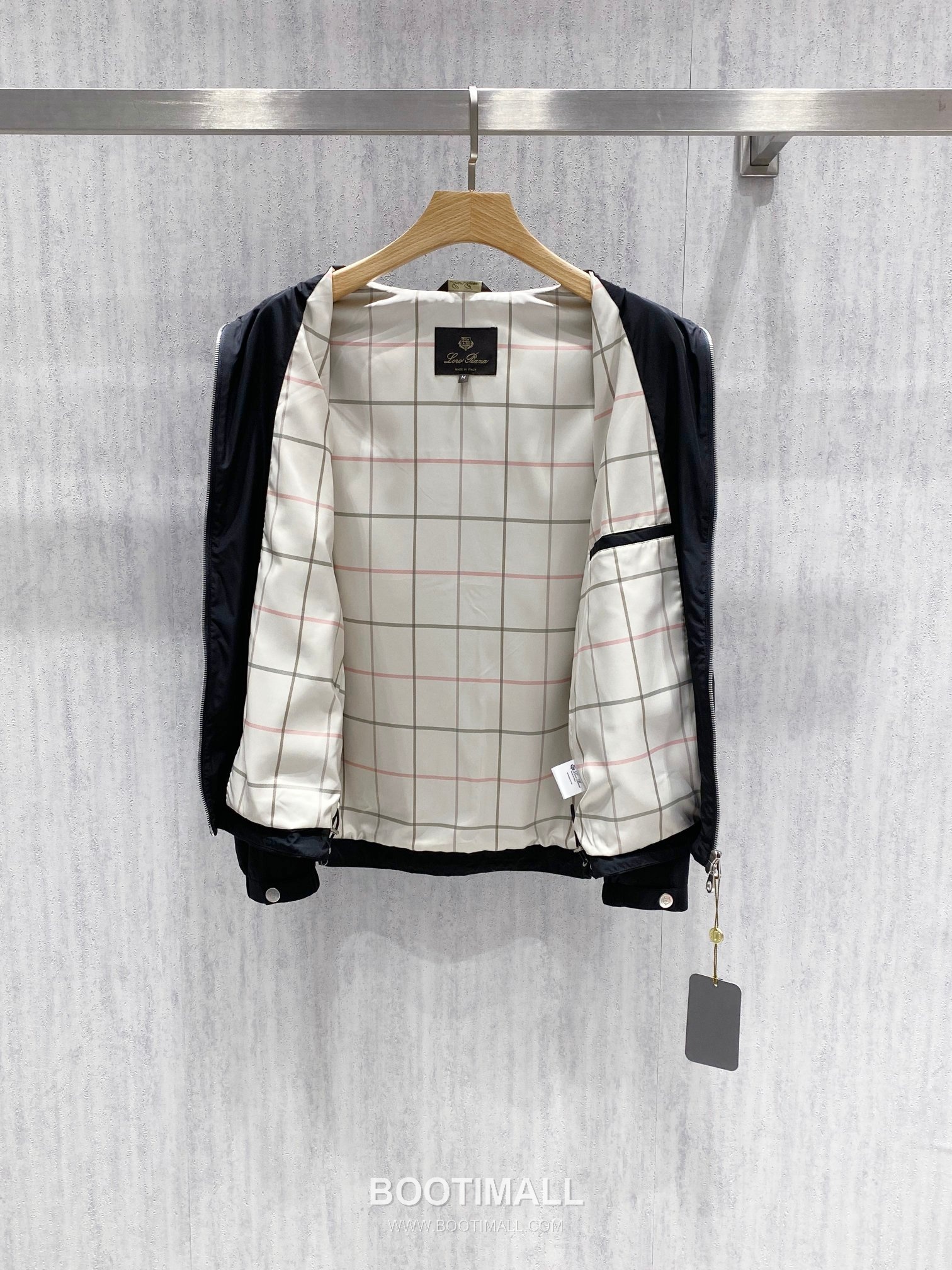 Loro Piana Windmate Stand Collar Jacket Microfiber Blend Khaki 로로피아나 윈드메이트 스탠드 칼라 자켓 마이크로파이버 블렌드 카키 3