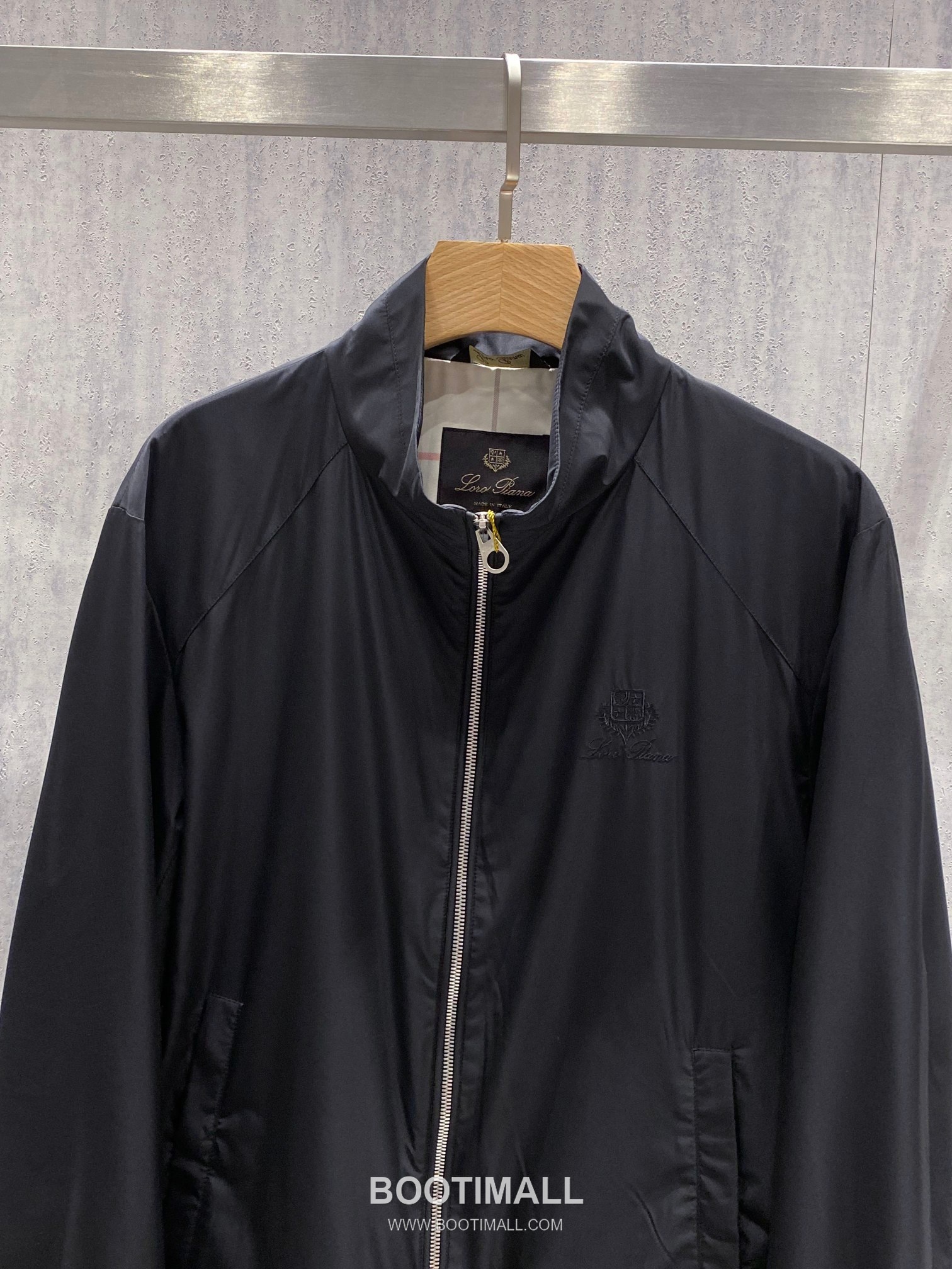 Loro Piana Windmate Stand Collar Jacket Microfiber Blend Khaki 로로피아나 윈드메이트 스탠드 칼라 자켓 마이크로파이버 블렌드 카키 8