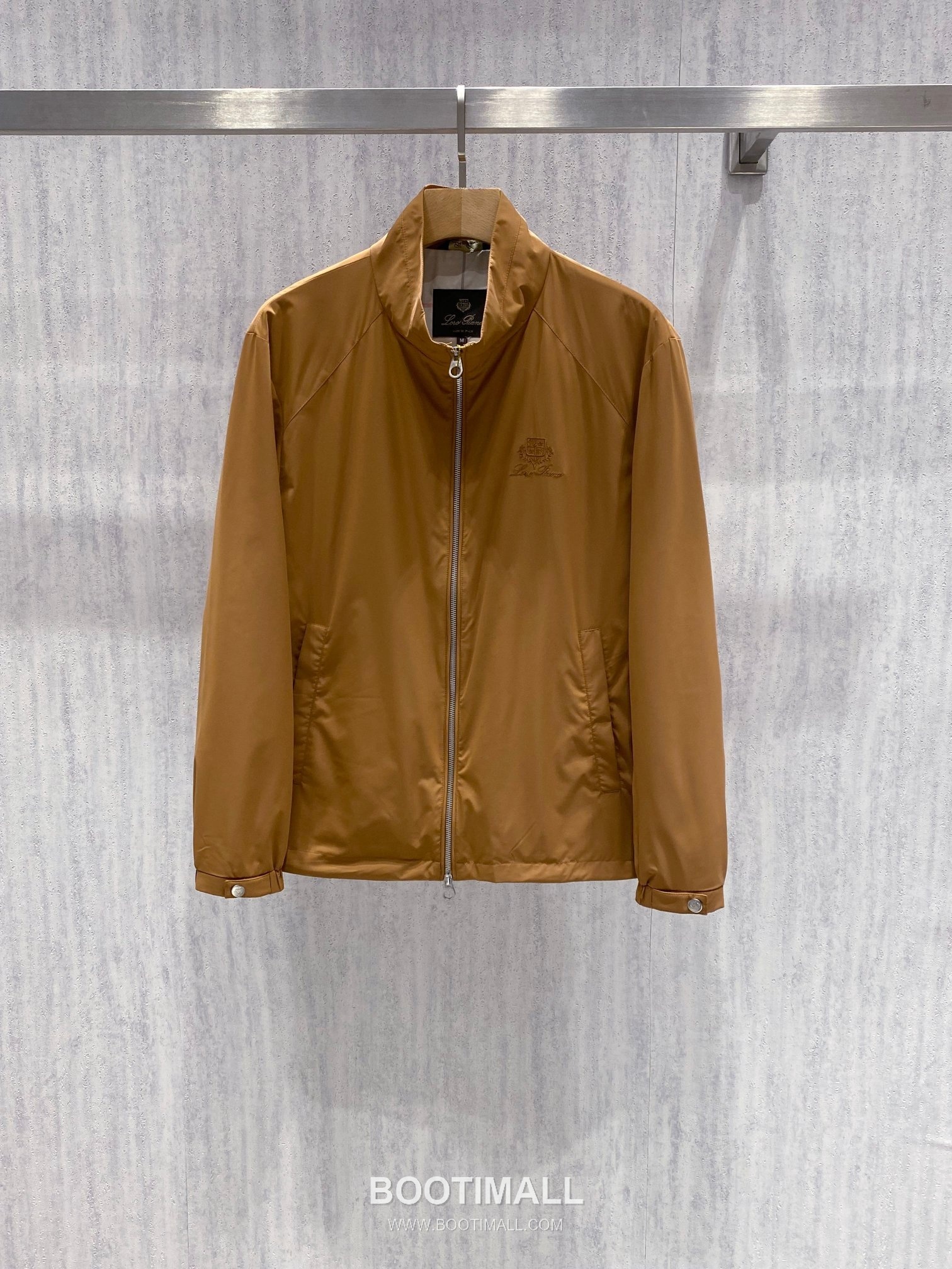 Loro Piana Windmate Stand Collar Jacket Microfiber Blend Khaki 로로피아나 윈드메이트 스탠드 칼라 자켓 마이크로파이버 블렌드 카키 1