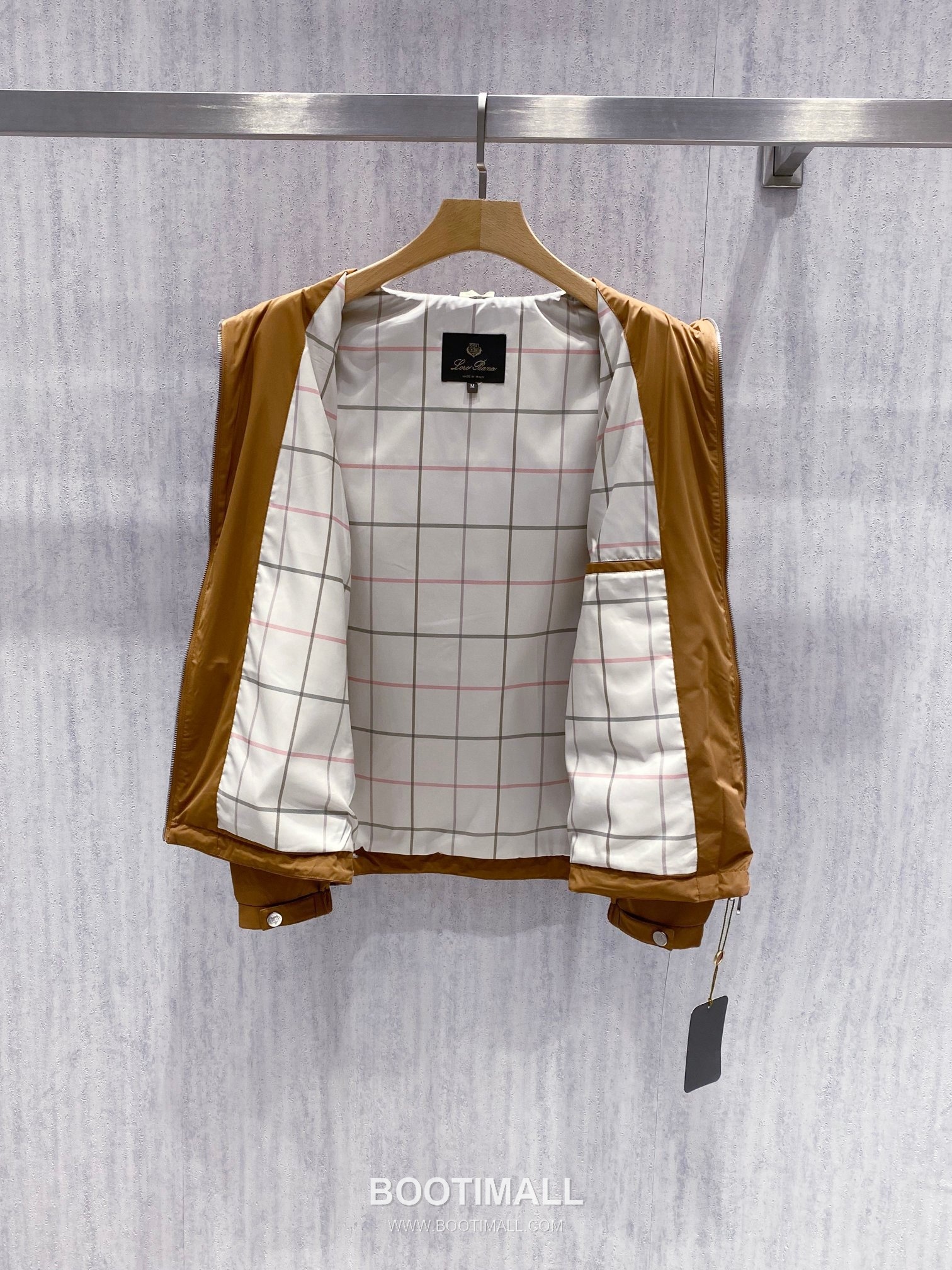 Loro Piana Windmate Stand Collar Jacket Microfiber Blend Khaki 로로피아나 윈드메이트 스탠드 칼라 자켓 마이크로파이버 블렌드 카키 3