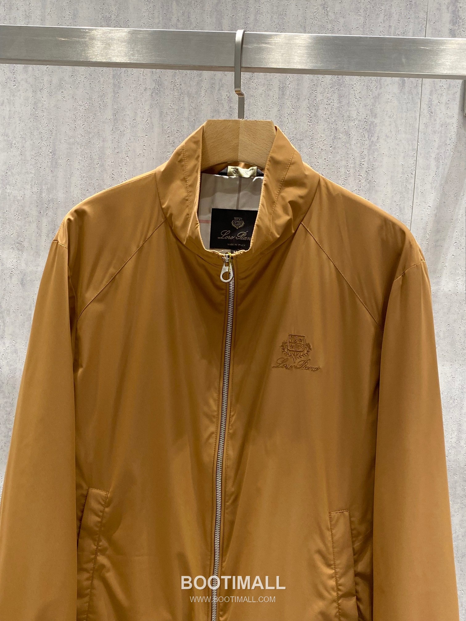 Loro Piana Windmate Stand Collar Jacket Microfiber Blend Khaki 로로피아나 윈드메이트 스탠드 칼라 자켓 마이크로파이버 블렌드 카키 4