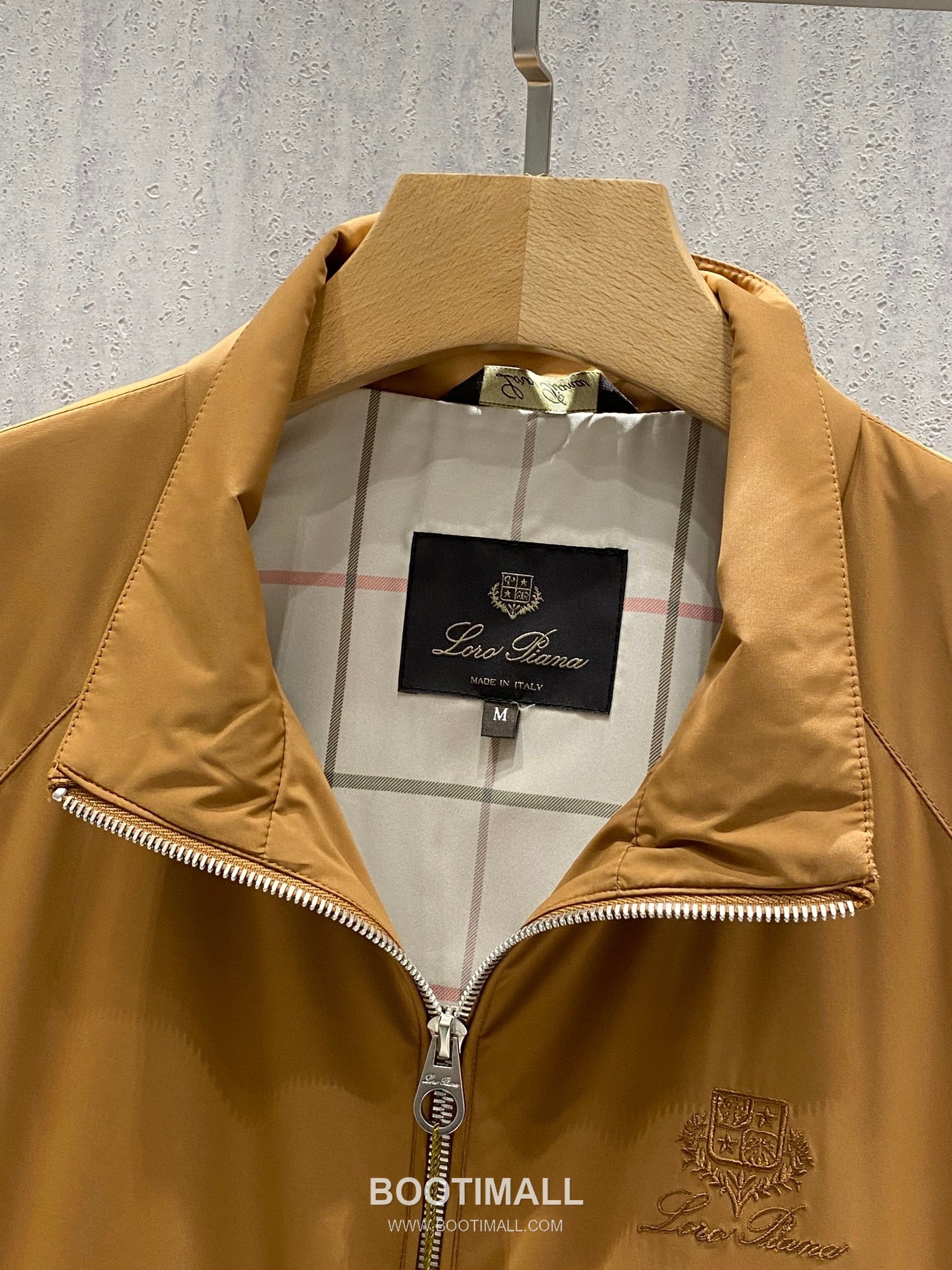 Loro Piana Windmate Stand Collar Jacket Microfiber Blend Khaki 로로피아나 윈드메이트 스탠드 칼라 자켓 마이크로파이버 블렌드 카키 6