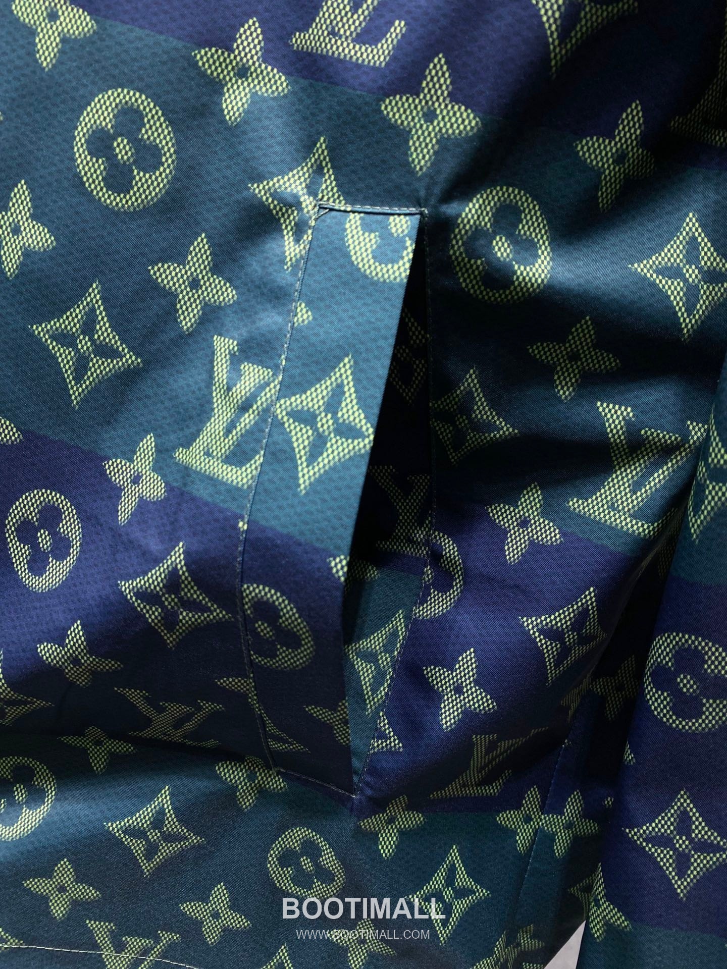 Louis Vuitton Monogram Modular Hooded Jacket Blue Green 루이비통 모노그램 모듈러 후드 자켓 블루 그린 8