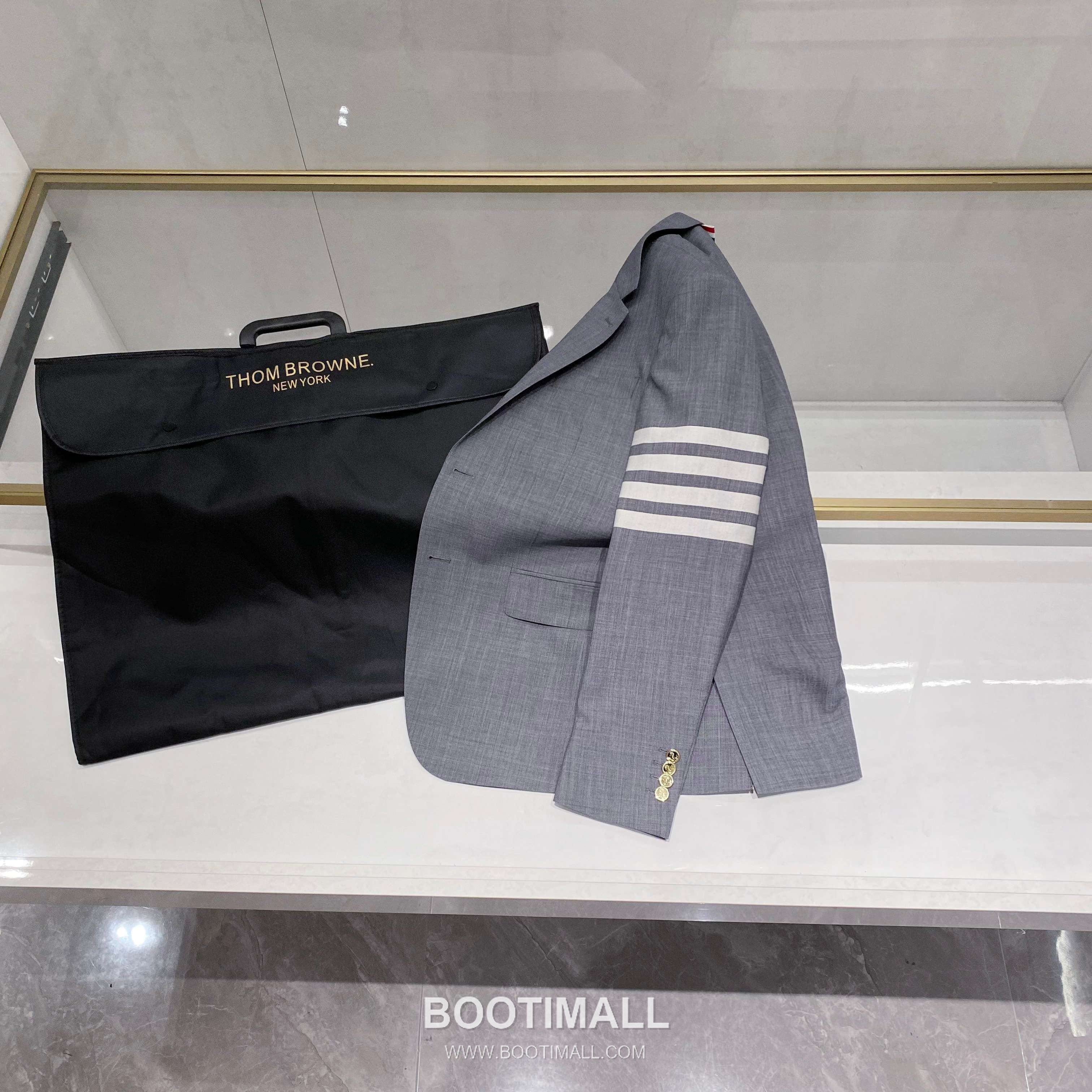 Burberry Striped Sleeve Wool Blazer Wool Grey 버버리 스트라이프 슬리브 울 블레이저 울 그레이 1