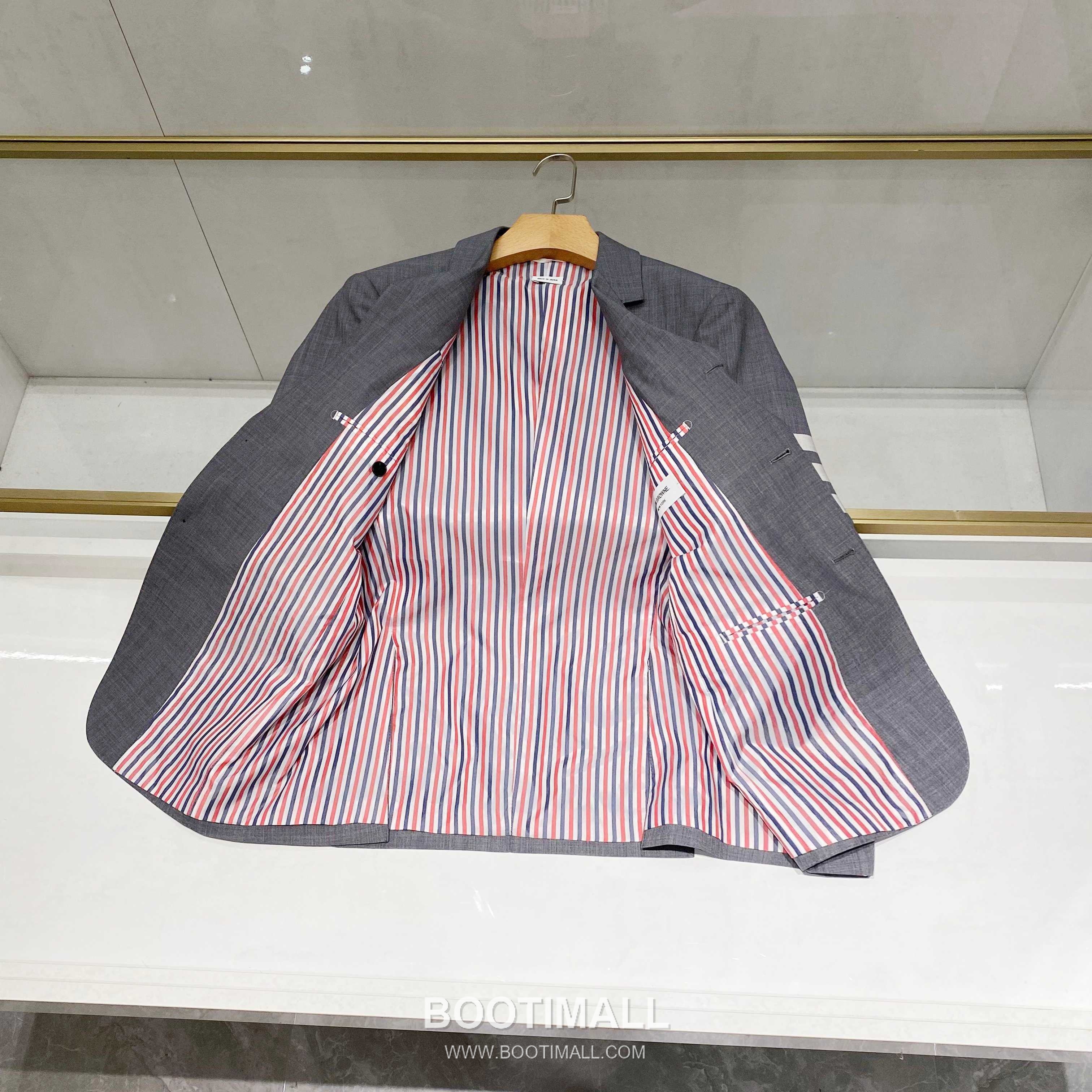 Burberry Striped Sleeve Wool Blazer Wool Grey 버버리 스트라이프 슬리브 울 블레이저 울 그레이 3