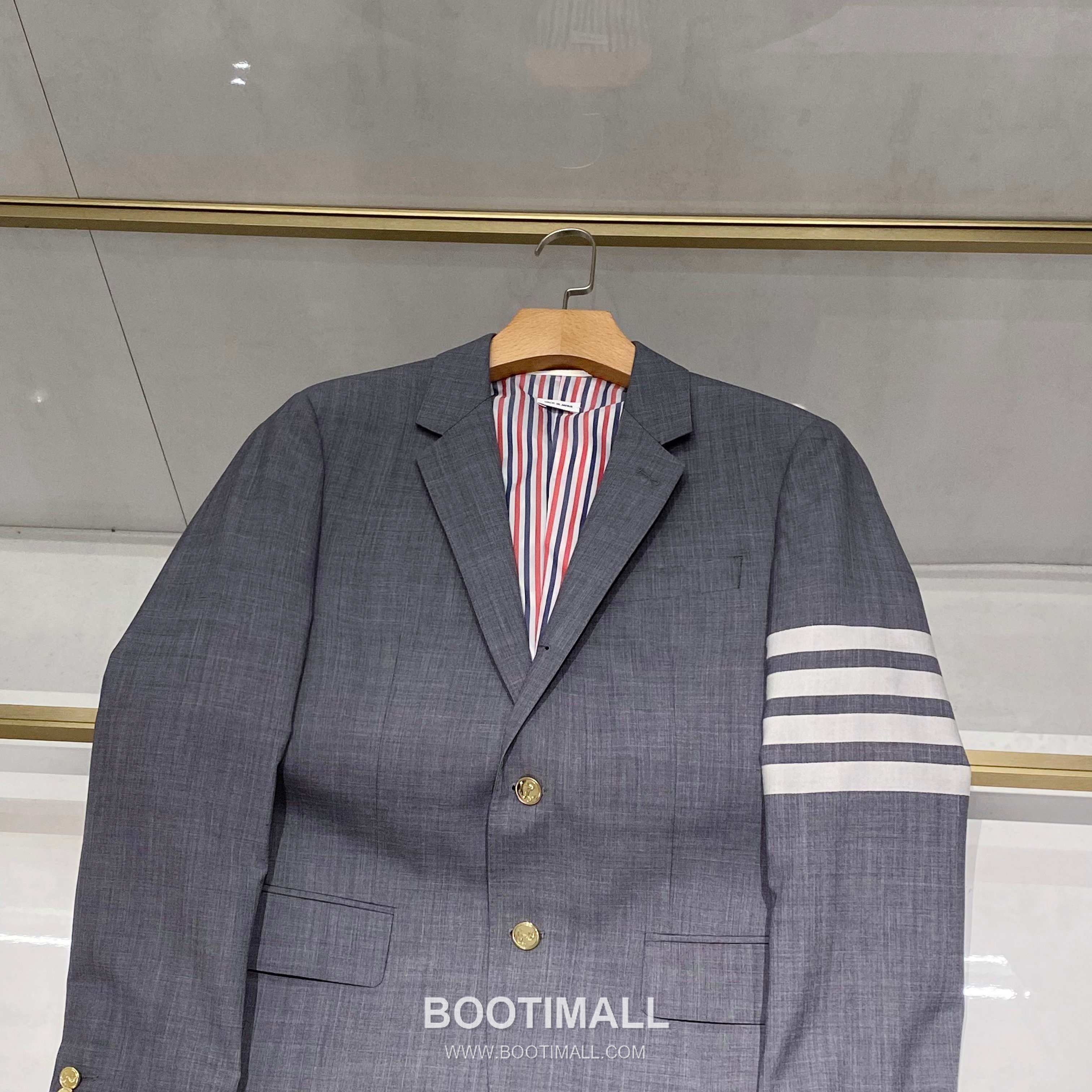 Burberry Striped Sleeve Wool Blazer Wool Grey 버버리 스트라이프 슬리브 울 블레이저 울 그레이 4