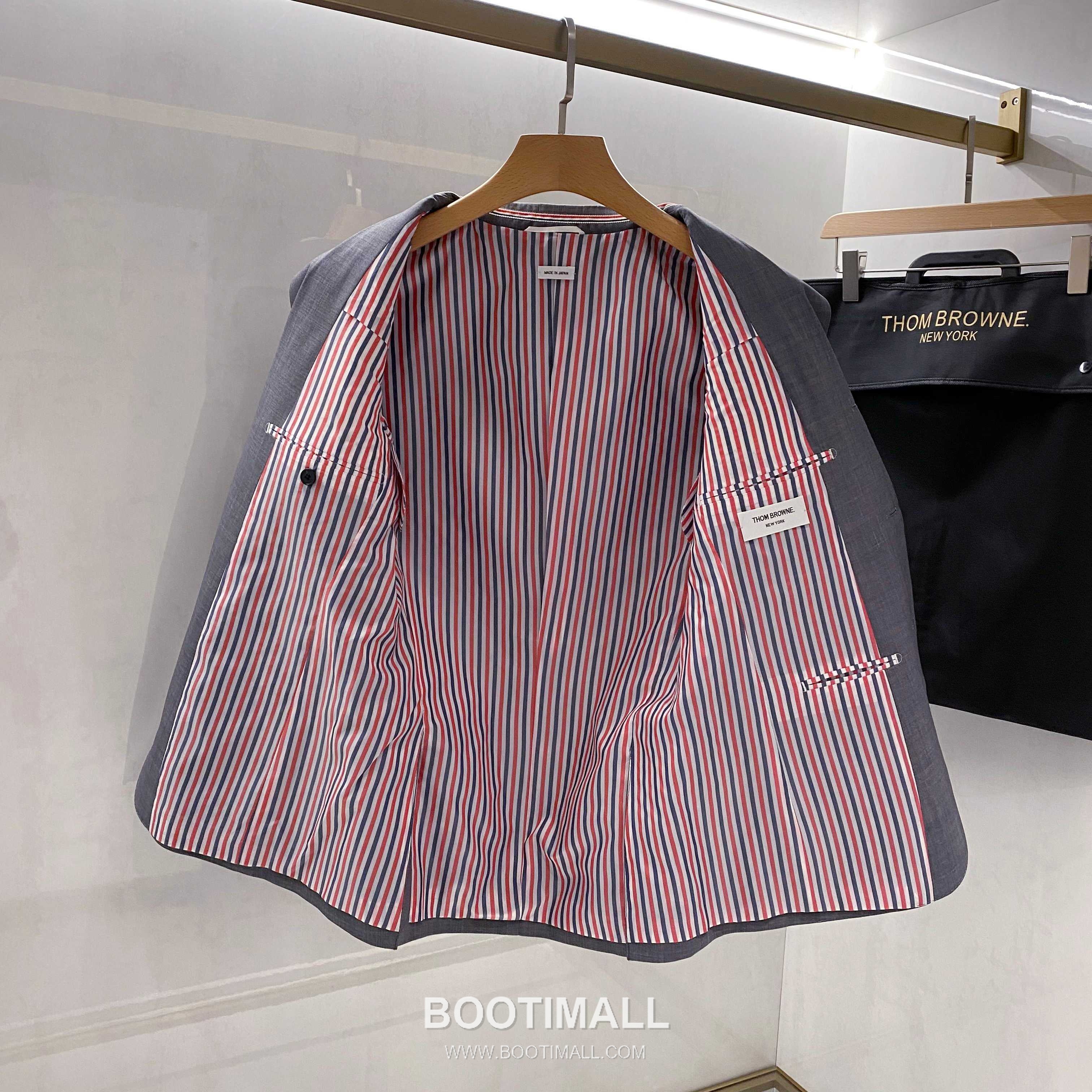 Burberry Striped Sleeve Wool Blazer Wool Grey 버버리 스트라이프 슬리브 울 블레이저 울 그레이 3