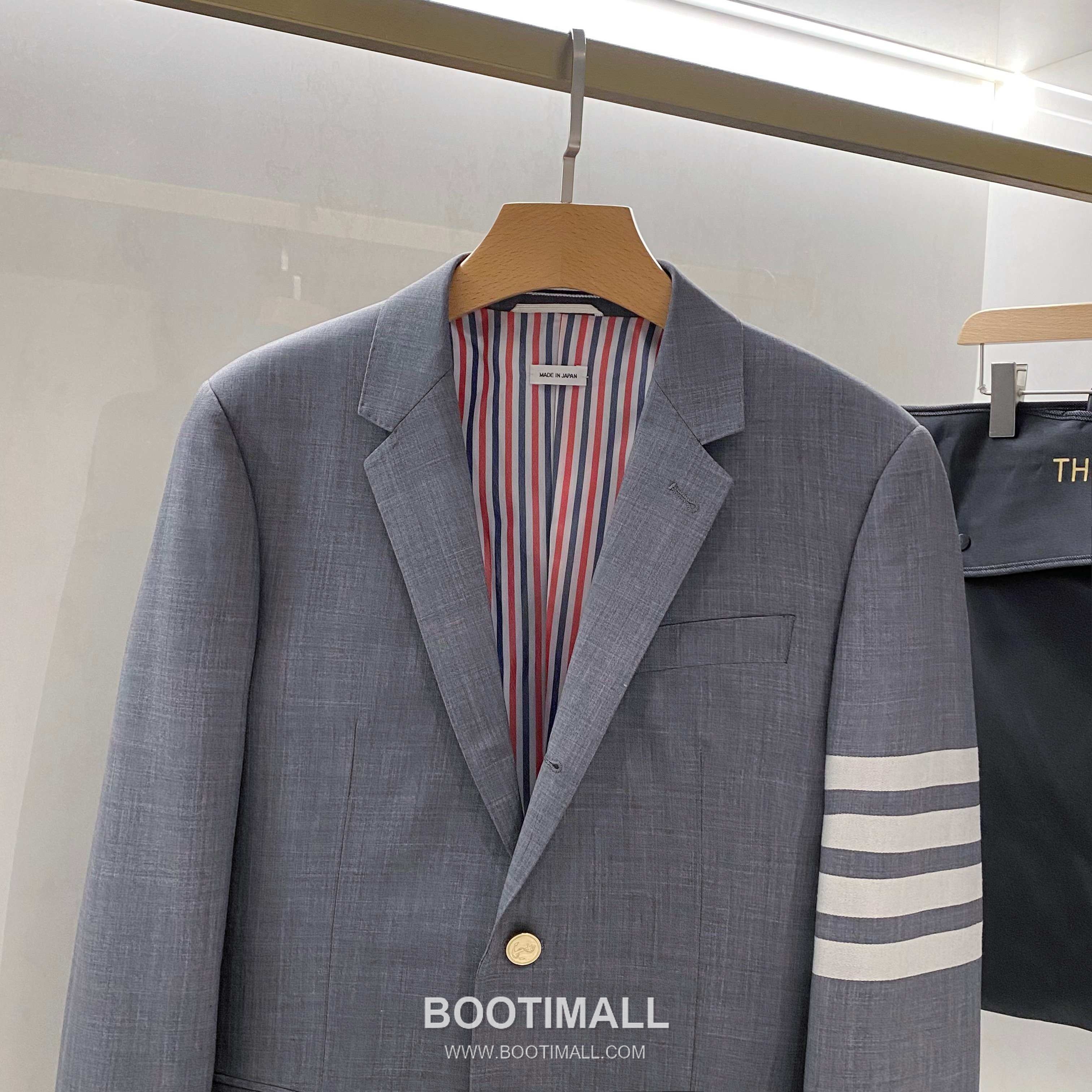 Burberry Striped Sleeve Wool Blazer Wool Grey 버버리 스트라이프 슬리브 울 블레이저 울 그레이 4