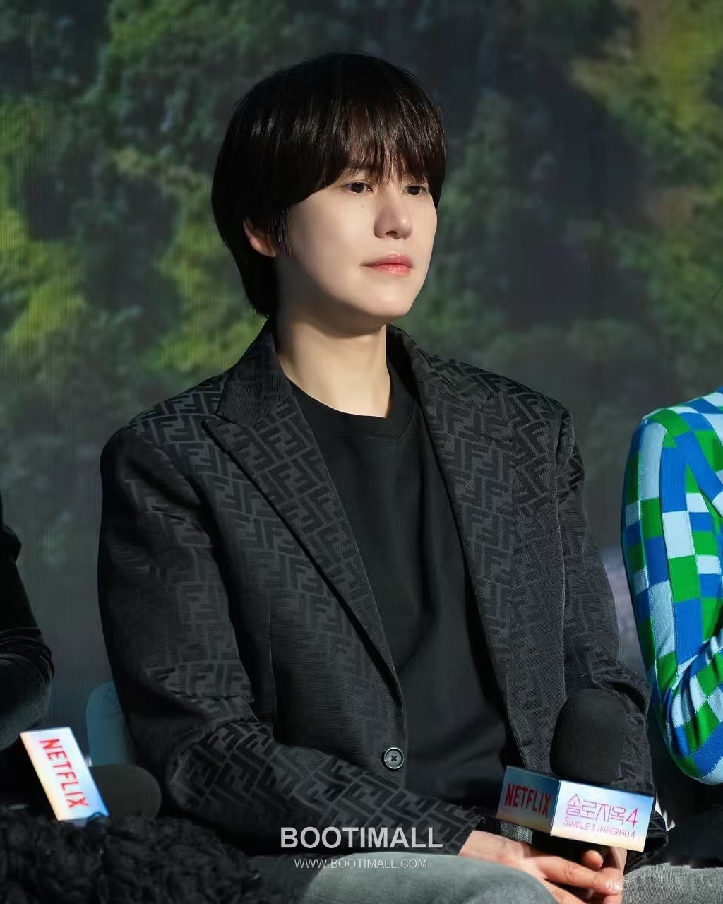 Dior FF Jacquard Single Blazer Cotton Black 디올 FF 자카드 싱글 블레이저 코튼 블랙 2