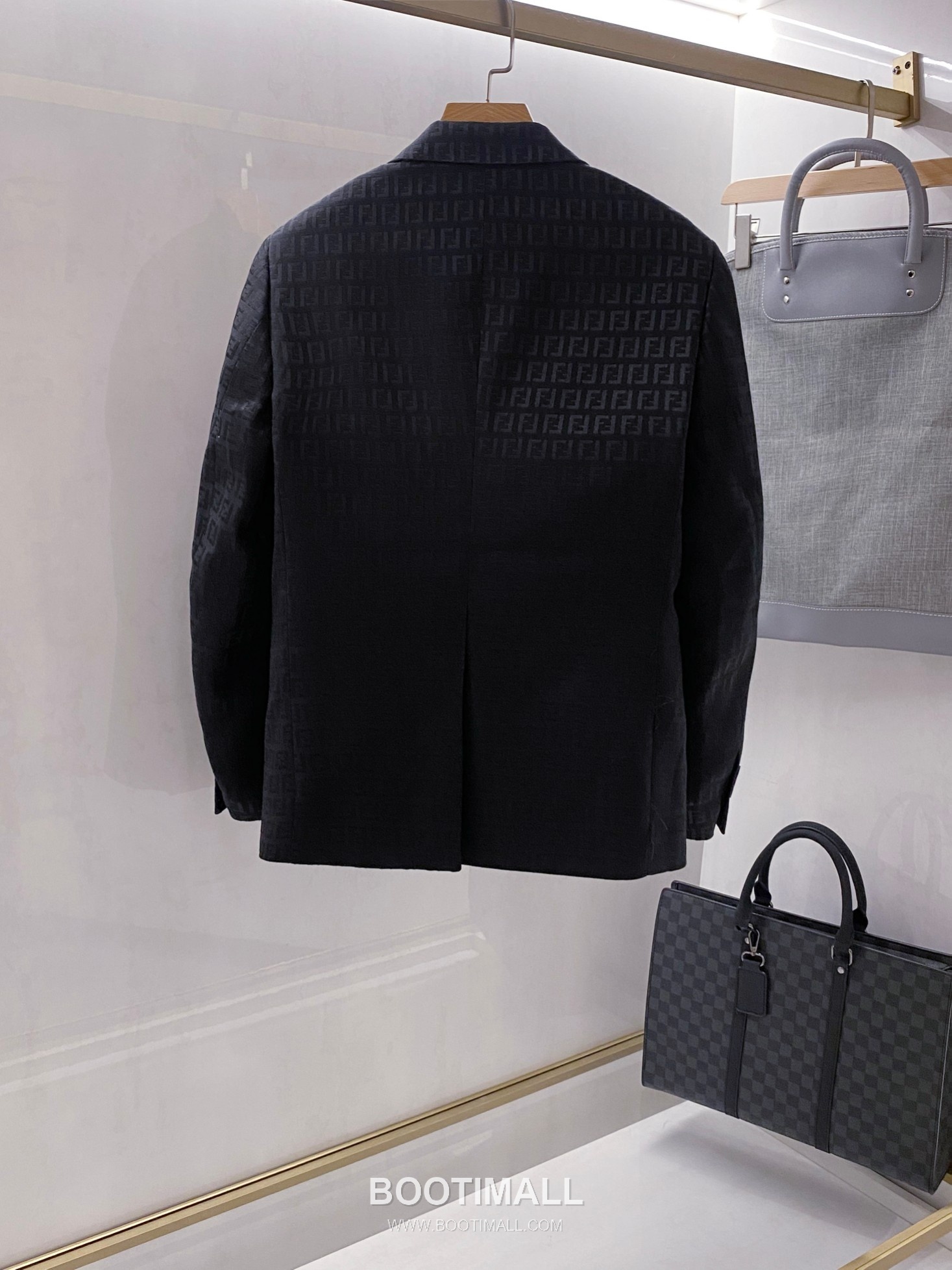 Dior FF Jacquard Single Blazer Cotton Black 디올 FF 자카드 싱글 블레이저 코튼 블랙 2