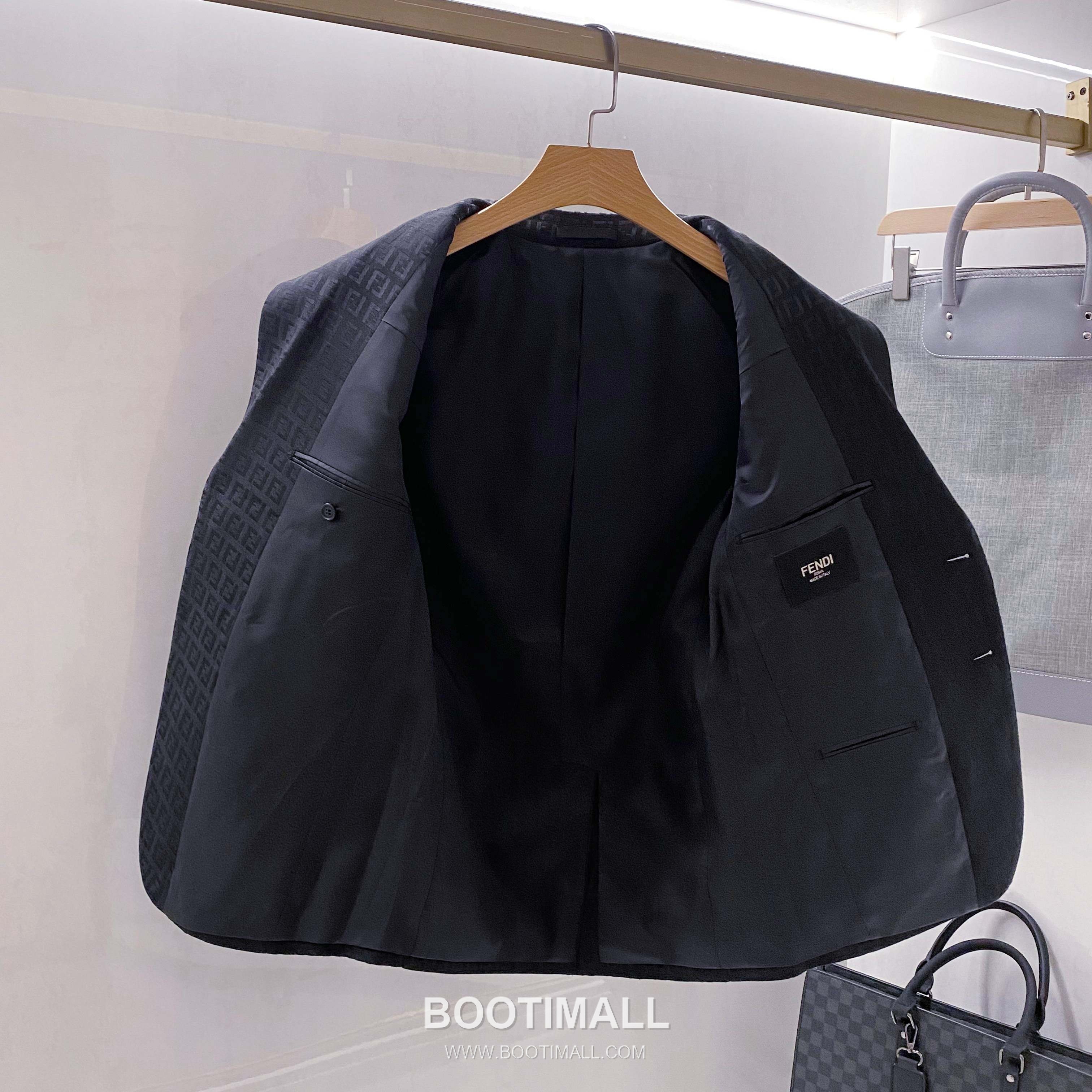 Dior FF Jacquard Single Blazer Cotton Black 디올 FF 자카드 싱글 블레이저 코튼 블랙 4