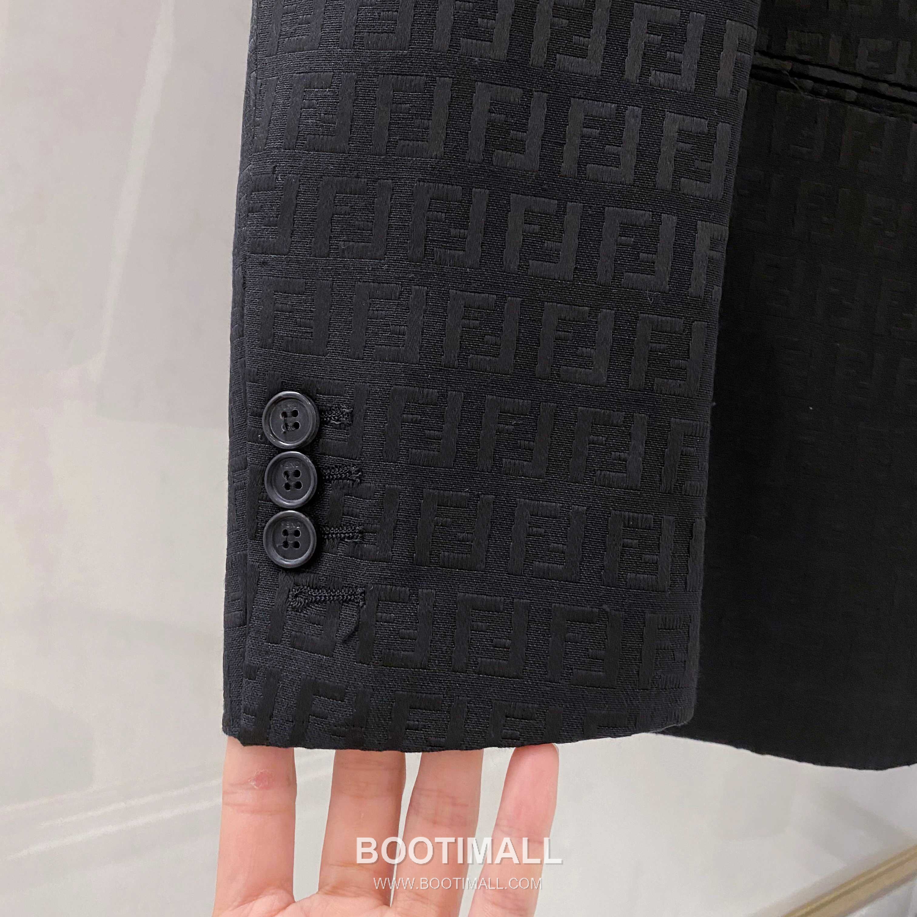 Dior FF Jacquard Single Blazer Cotton Black 디올 FF 자카드 싱글 블레이저 코튼 블랙 9