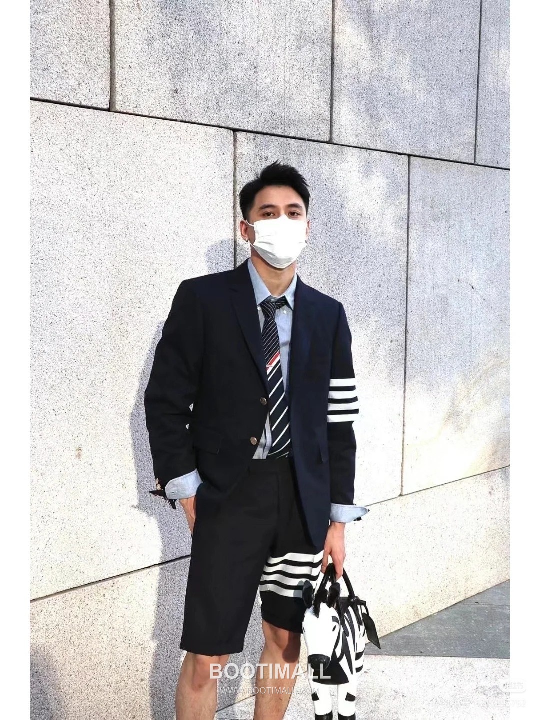 Burberry Striped Sleeve Wool Blazer Wool Blue 버버리 스트라이프 슬리브 울 블레이저 울 블루 2