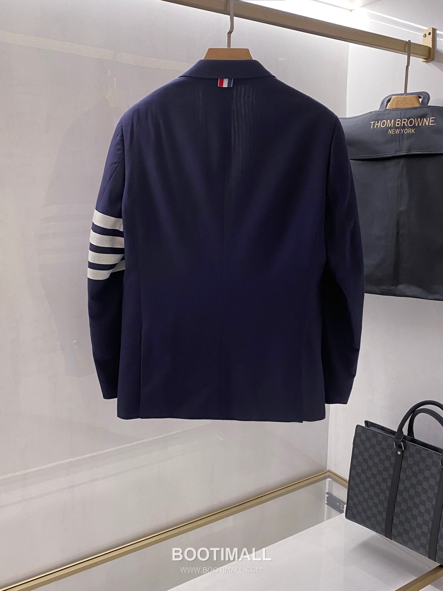 Burberry Striped Sleeve Wool Blazer Wool Blue 버버리 스트라이프 슬리브 울 블레이저 울 블루 5