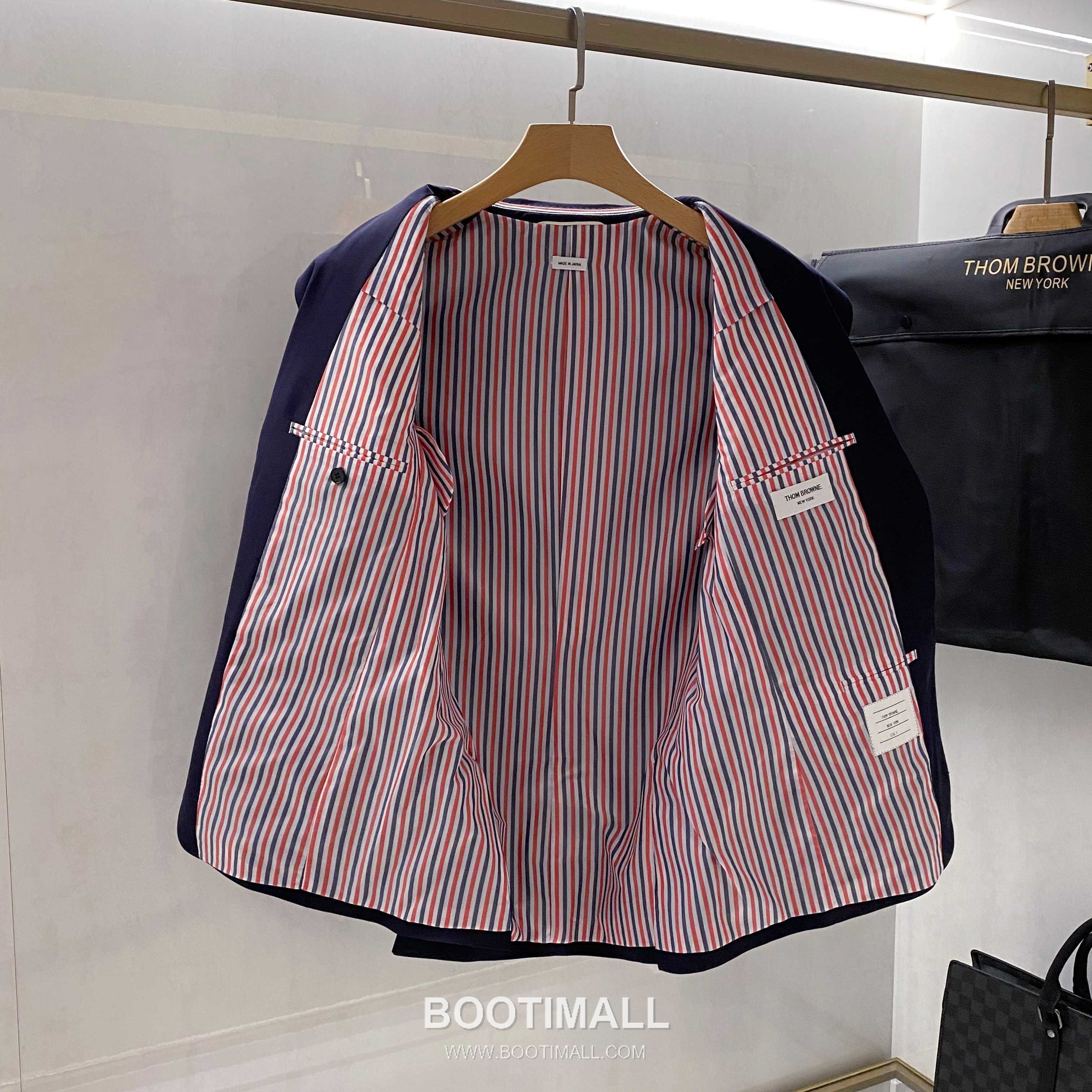 Burberry Striped Sleeve Wool Blazer Wool Blue 버버리 스트라이프 슬리브 울 블레이저 울 블루 7