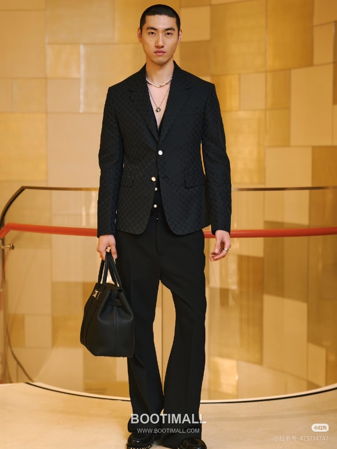 Louis Vuitton Monogram Jacquard Blazer Cotton Black 루이비통 모노그램 자카드 블레이저 코튼 블랙 3