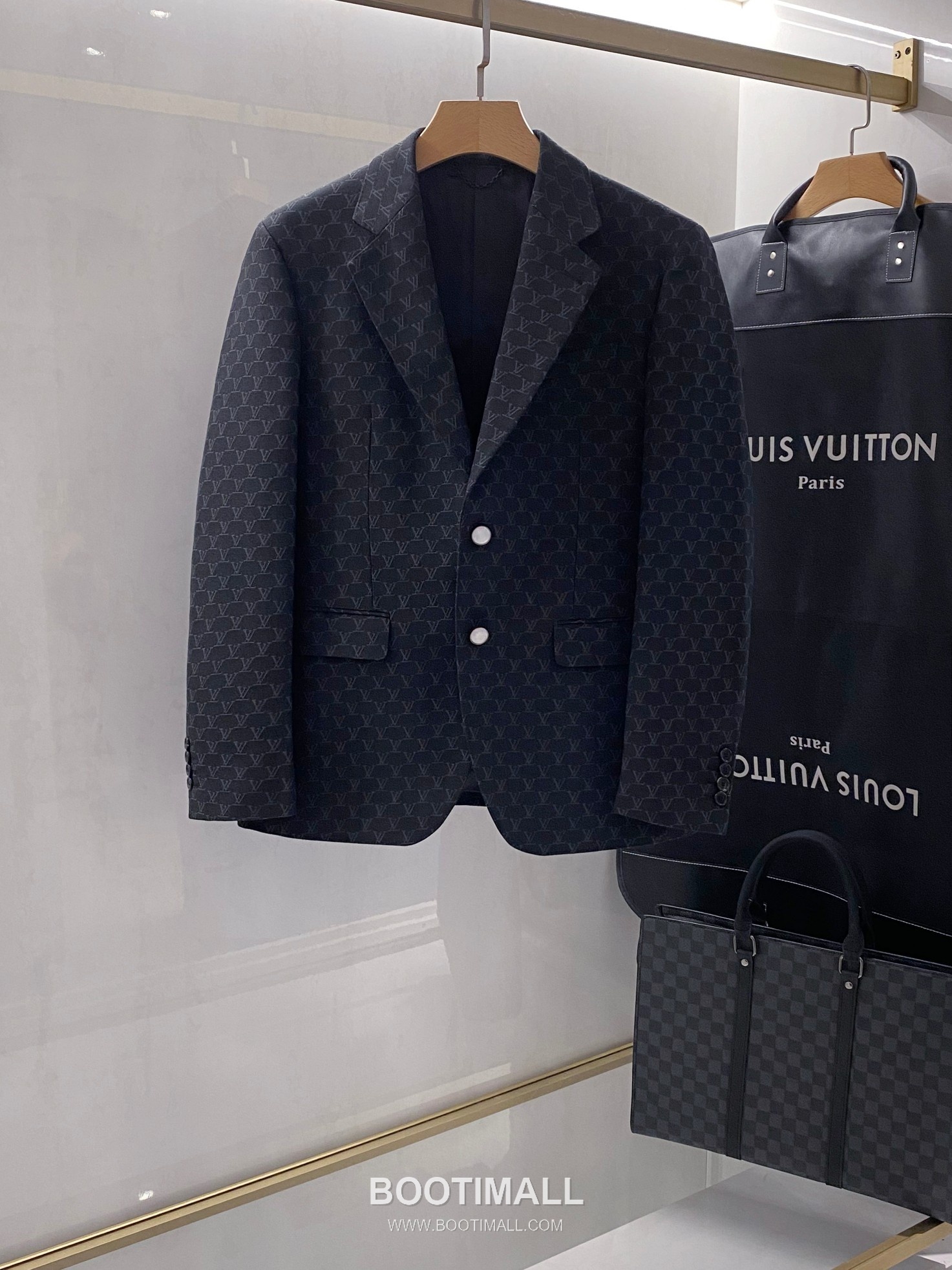 Louis Vuitton Monogram Jacquard Blazer Cotton Black 루이비통 모노그램 자카드 블레이저 코튼 블랙 4