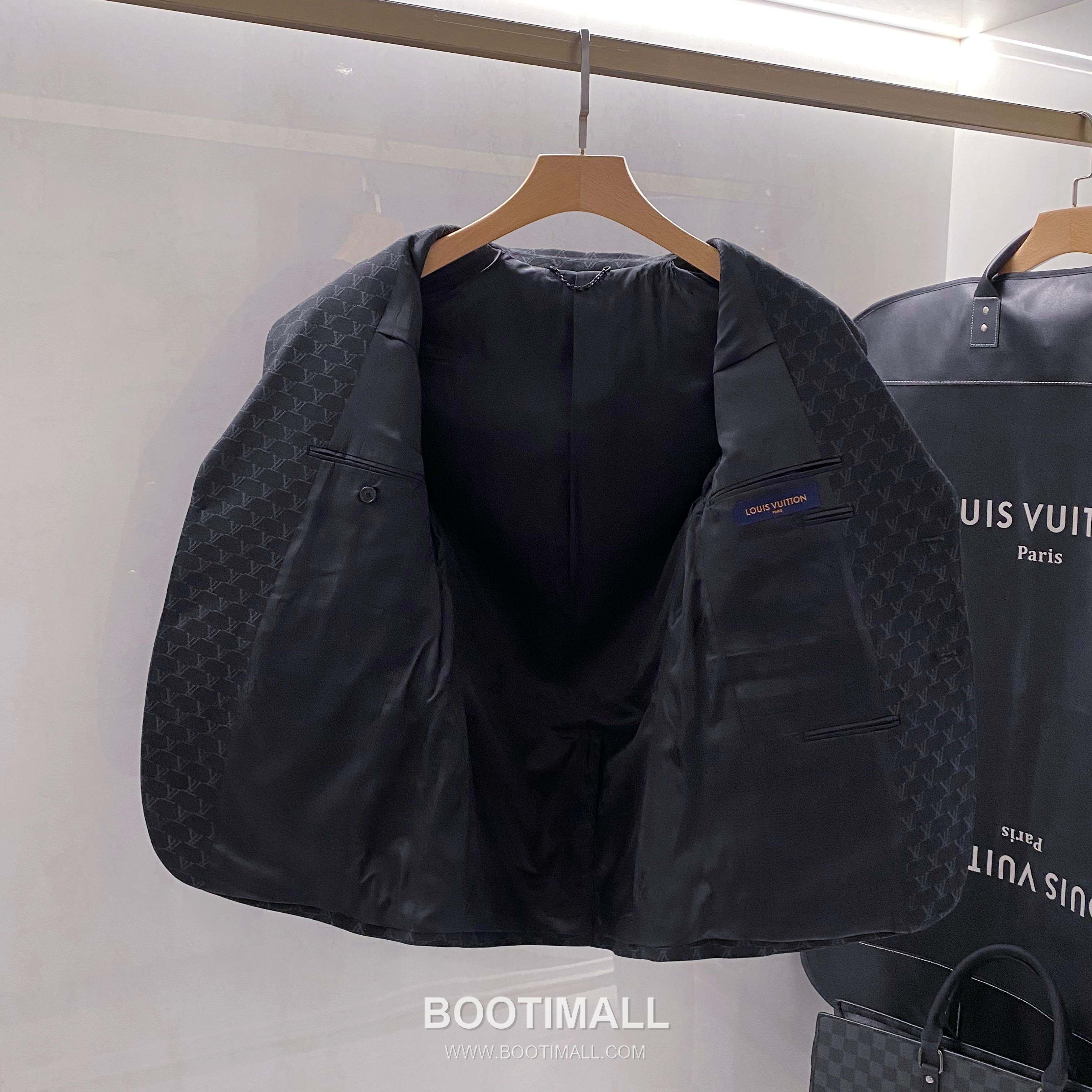 Louis Vuitton Monogram Jacquard Blazer Cotton Black 루이비통 모노그램 자카드 블레이저 코튼 블랙 3