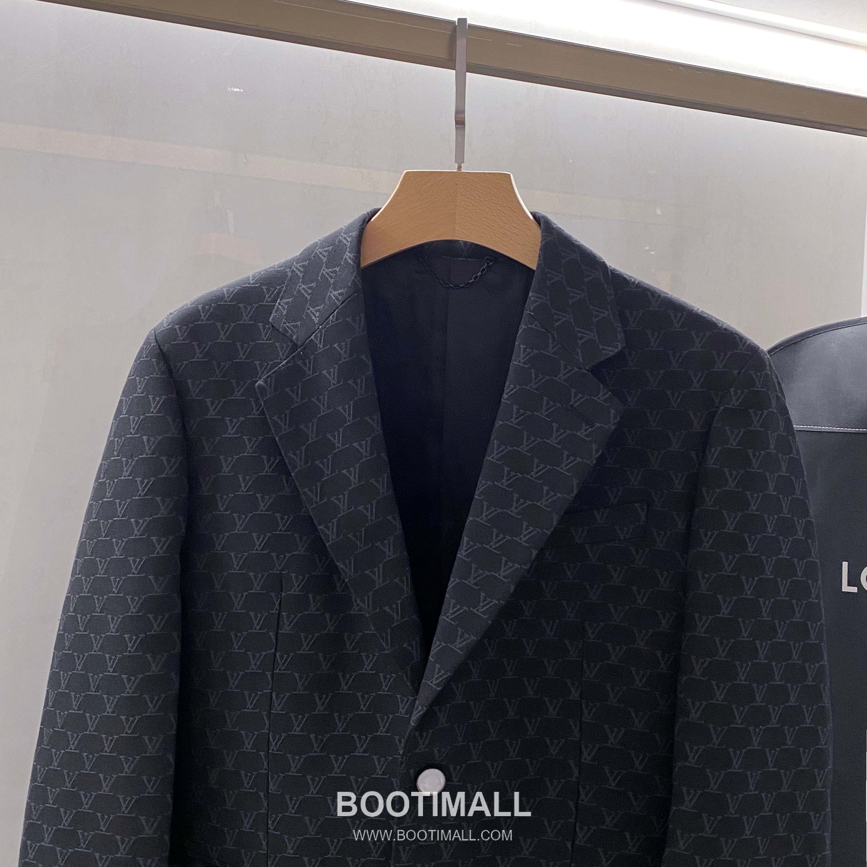 Louis Vuitton Monogram Jacquard Blazer Cotton Black 루이비통 모노그램 자카드 블레이저 코튼 블랙 4