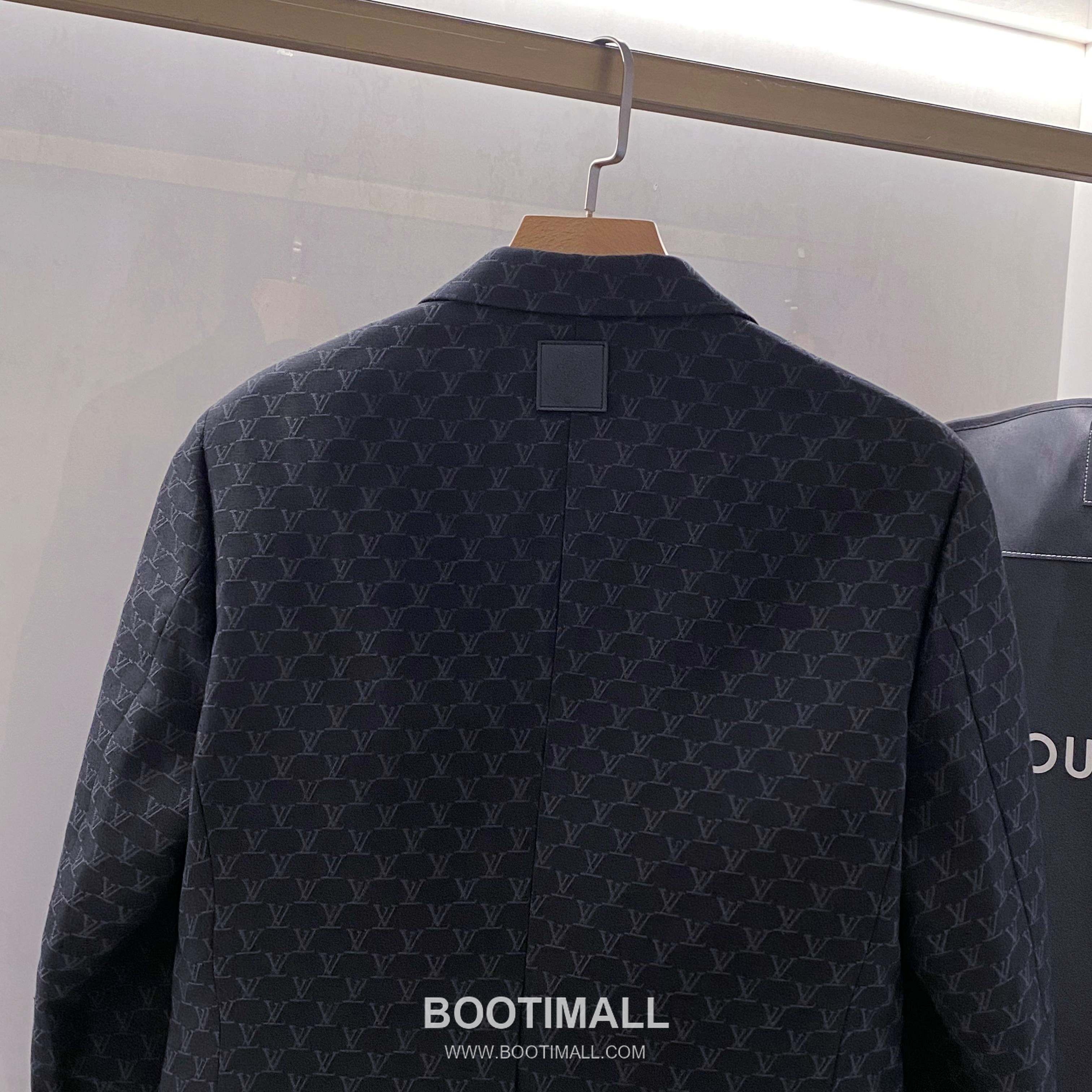 Louis Vuitton Monogram Jacquard Blazer Cotton Black 루이비통 모노그램 자카드 블레이저 코튼 블랙 10