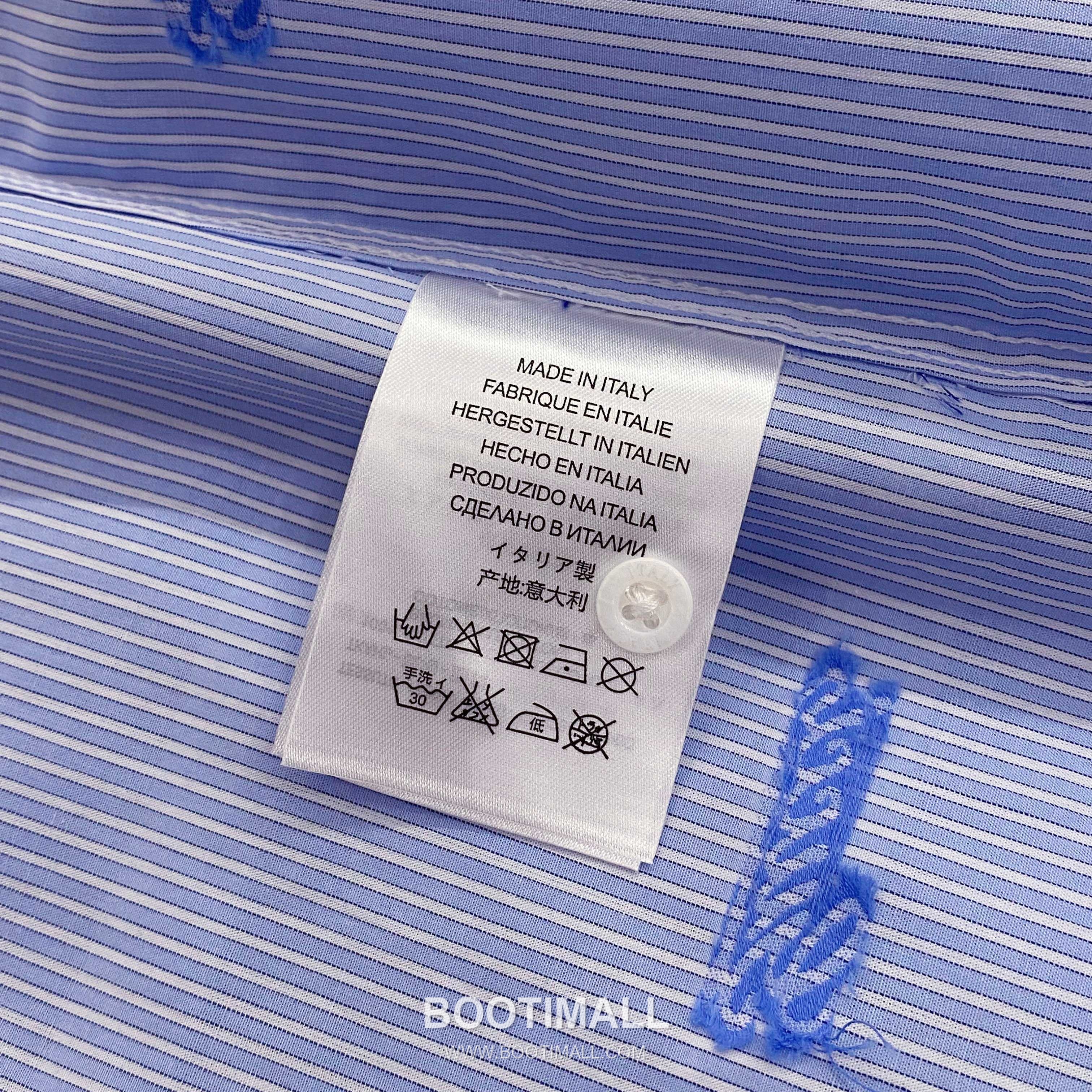 Gucci Striped Jacquard Shirt Cotton Blue 구찌 스트라이프 자카드 셔츠 코튼 블루 9