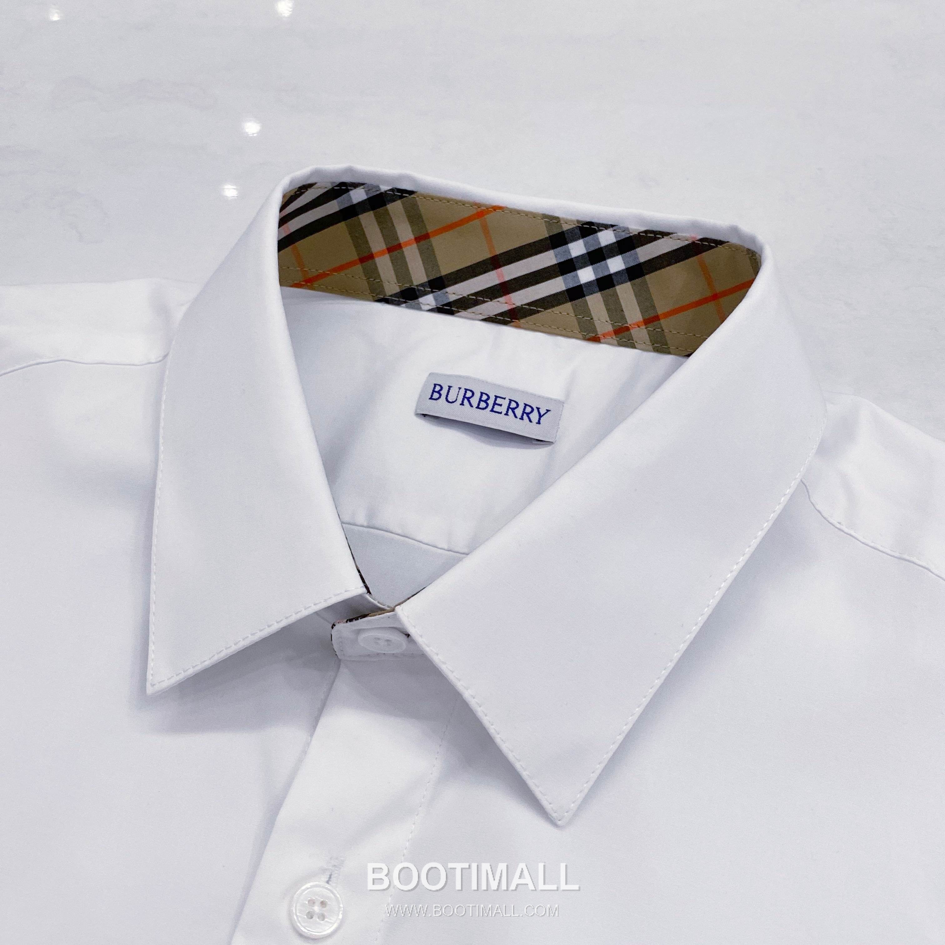 Burberry Equestrian Logo Poplin Shirt Cotton White 버버리 이퀘스트리안 로고 팝린 셔츠 코튼 화이트 4