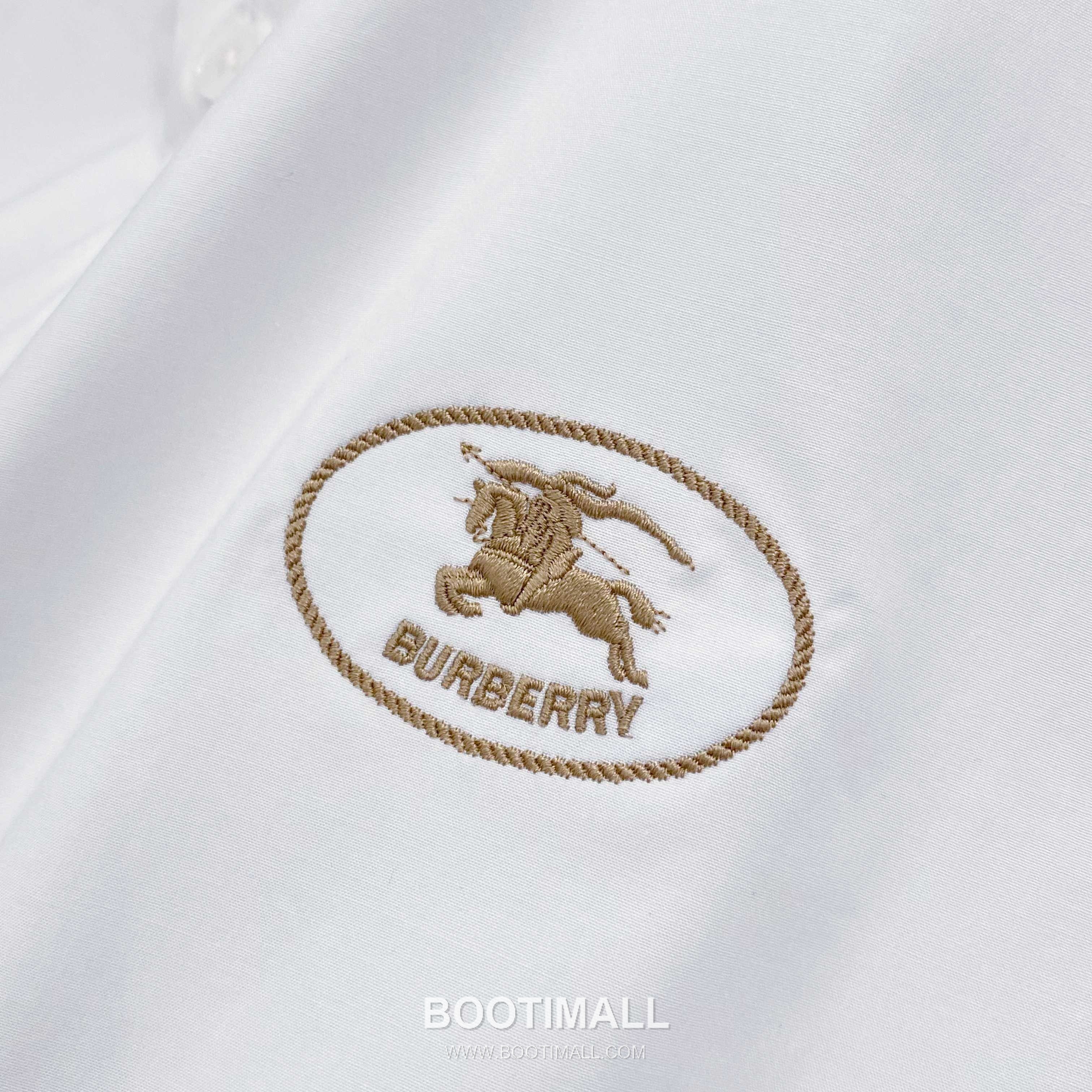 Burberry Equestrian Logo Poplin Shirt Cotton White 버버리 이퀘스트리안 로고 팝린 셔츠 코튼 화이트 5