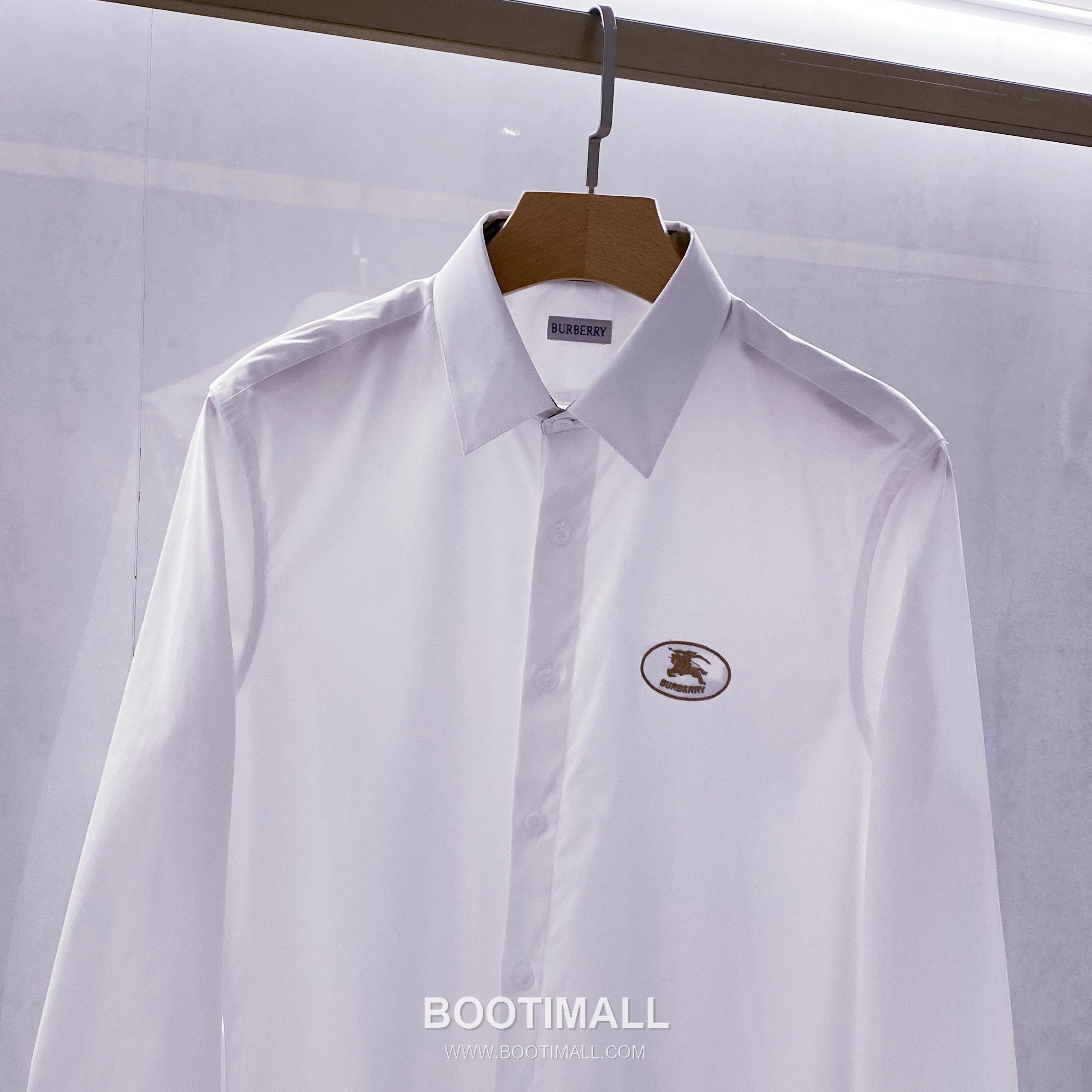 Burberry Equestrian Logo Poplin Shirt Cotton White 버버리 이퀘스트리안 로고 팝린 셔츠 코튼 화이트 3