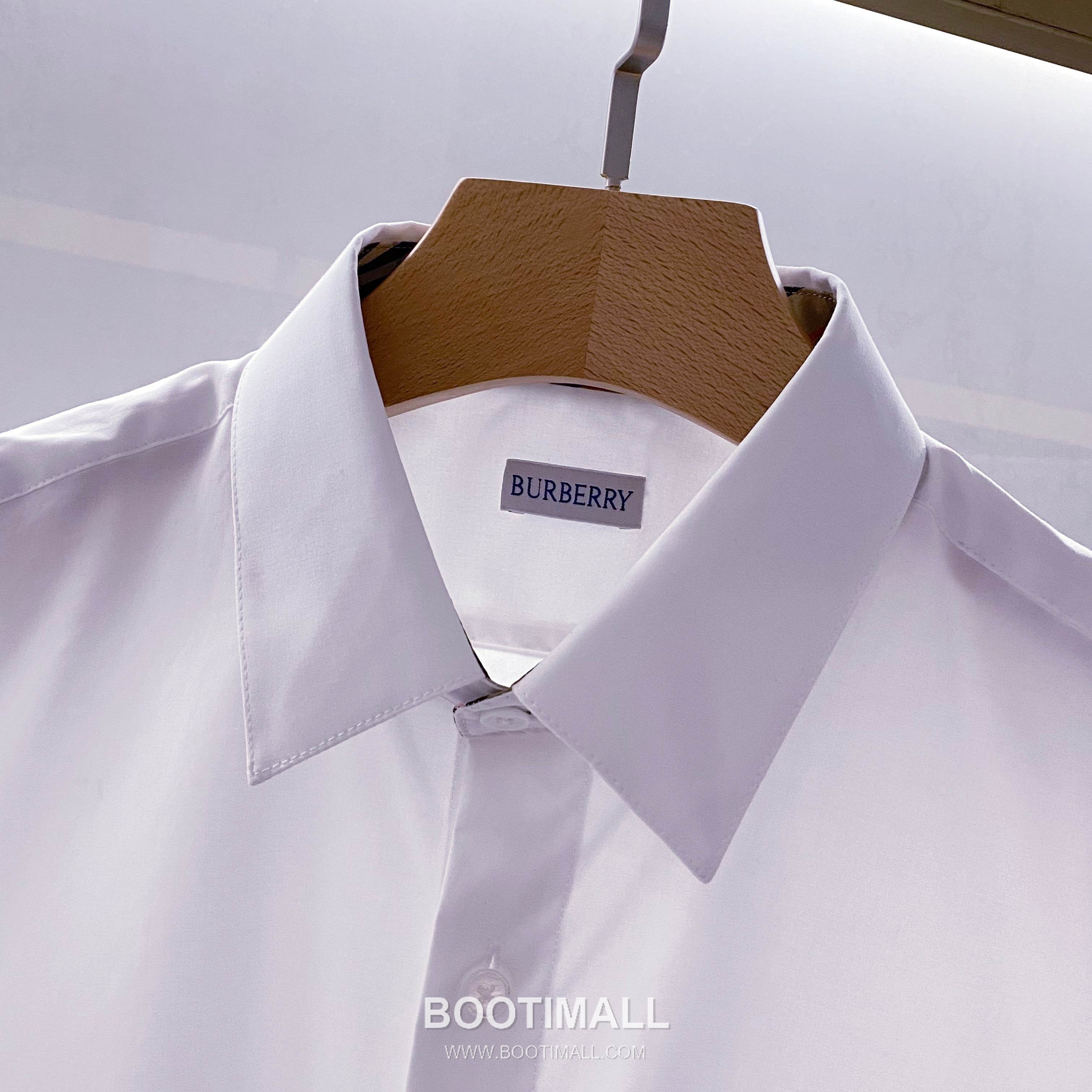 Burberry Equestrian Logo Poplin Shirt Cotton White 버버리 이퀘스트리안 로고 팝린 셔츠 코튼 화이트 5