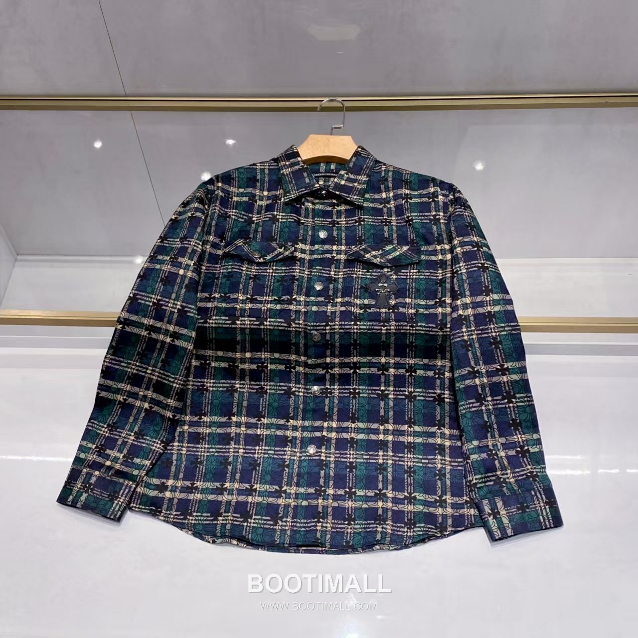 Chrome Hearts Green Check Overshirt Green Jacket 그린 체크 오버셔츠 그린 자켓 2