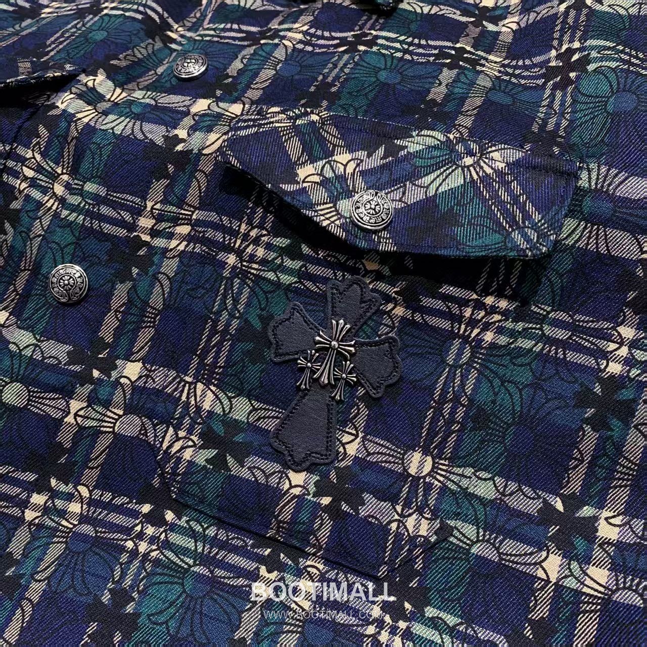 Chrome Hearts Green Check Overshirt Green Jacket 그린 체크 오버셔츠 그린 자켓 6