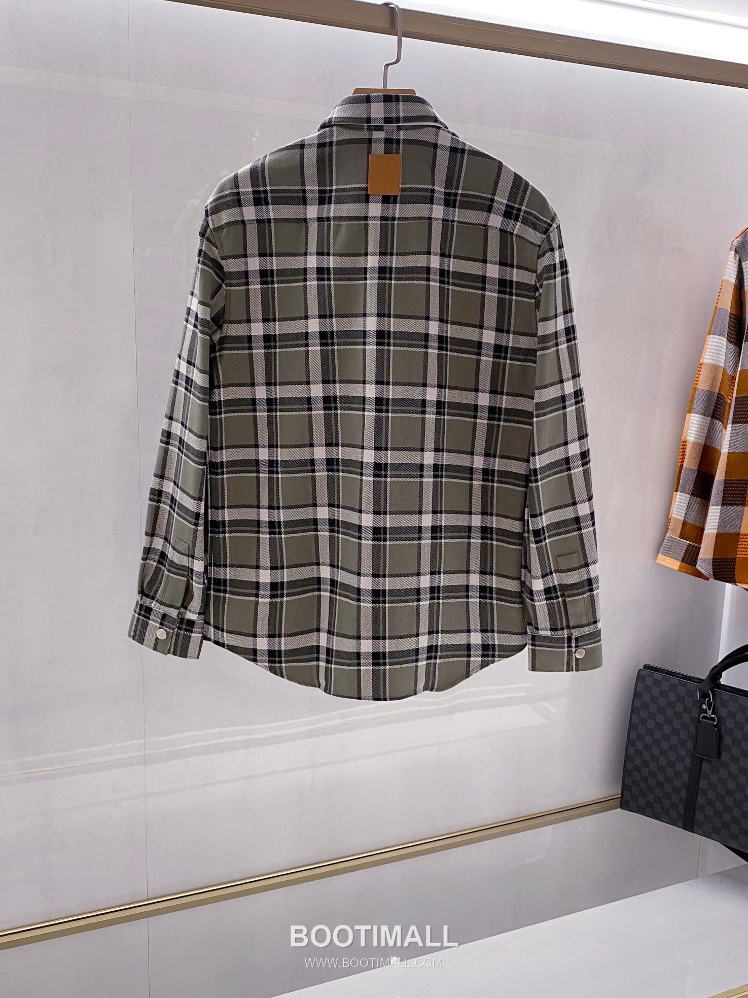 Loewe Green Check Shirt Jacket Green 그린 체크 셔츠 자켓 그린 2
