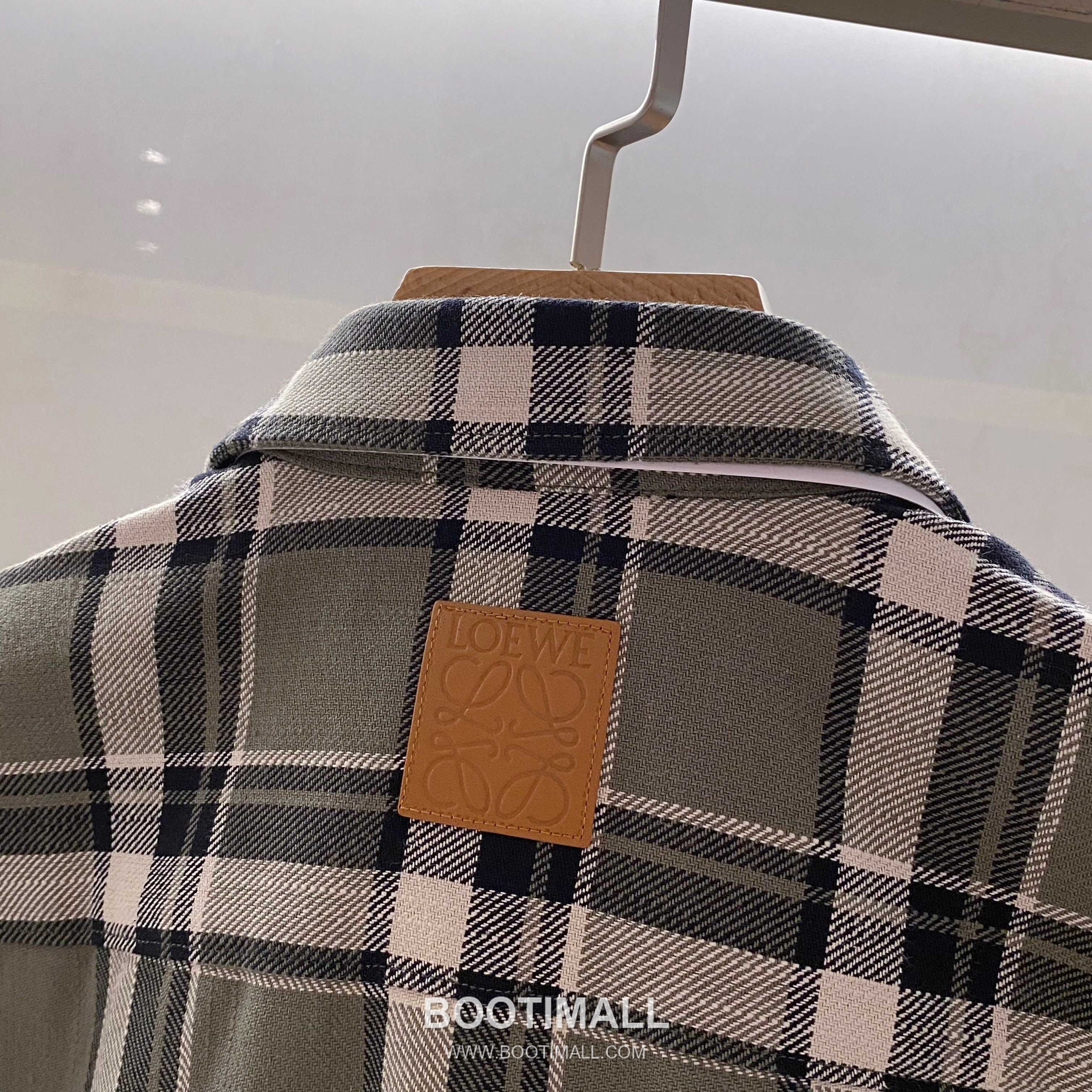 Loewe Green Check Shirt Jacket Green 그린 체크 셔츠 자켓 그린 7