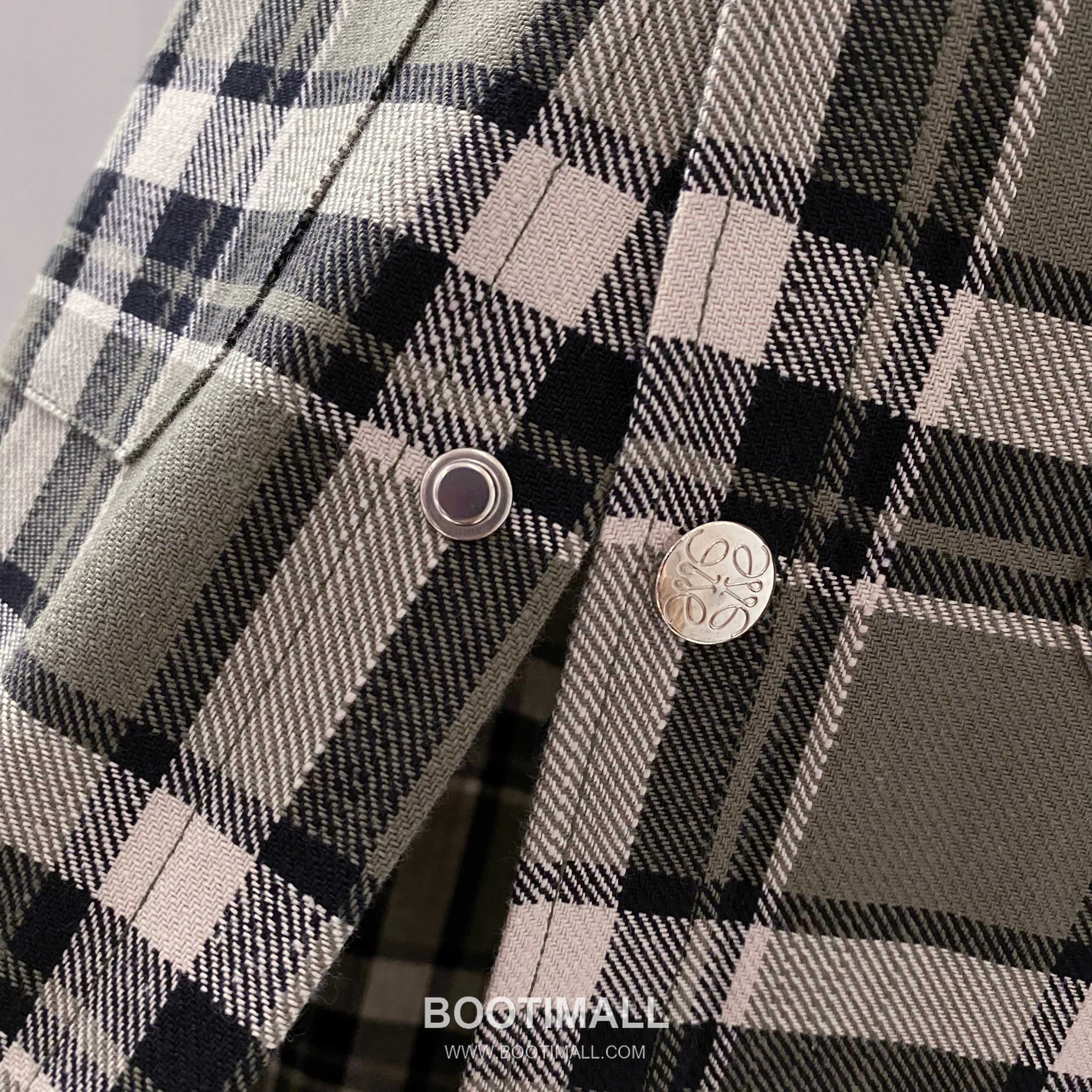 Loewe Green Check Shirt Jacket Green 그린 체크 셔츠 자켓 그린 8