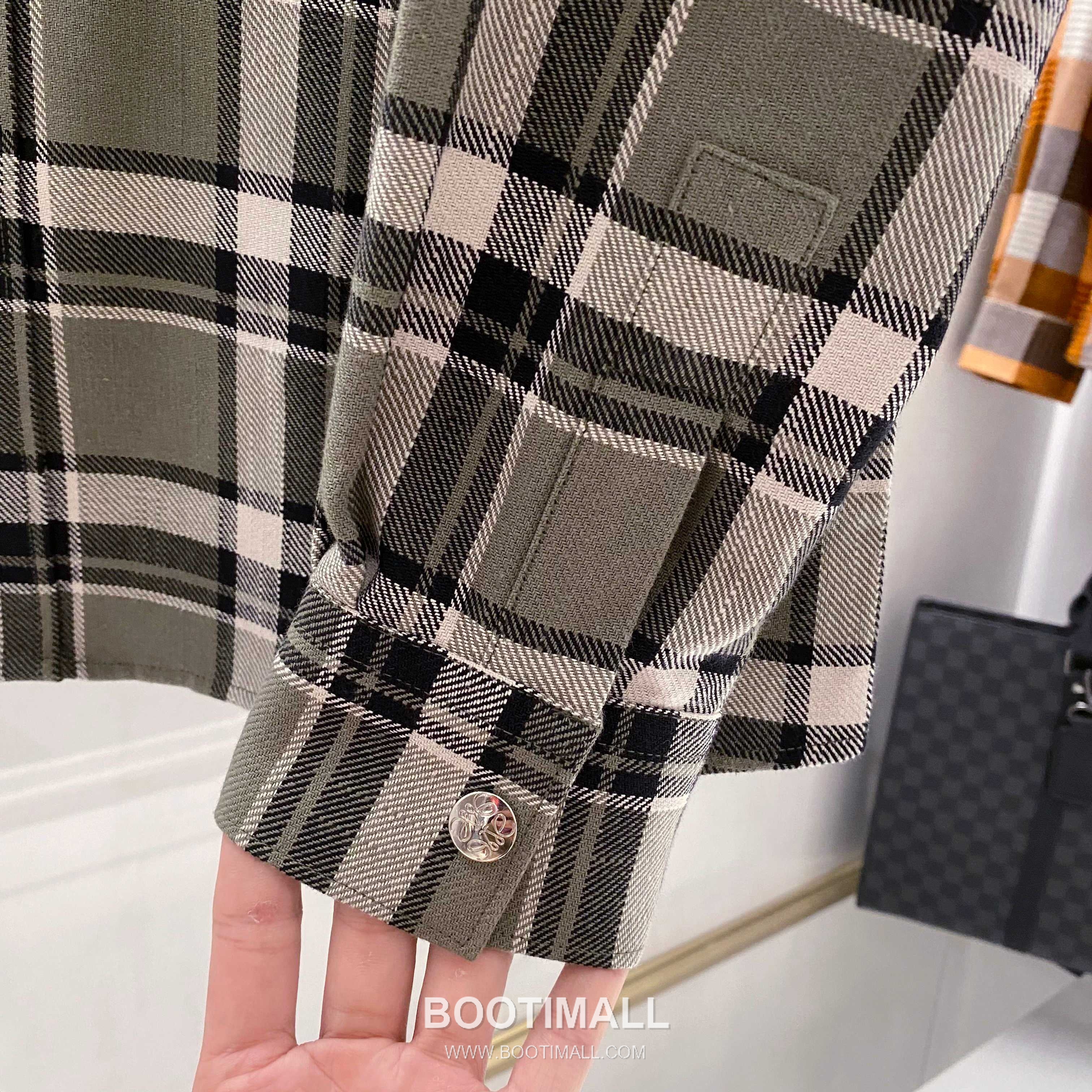 Loewe Green Check Shirt Jacket Green 그린 체크 셔츠 자켓 그린 9